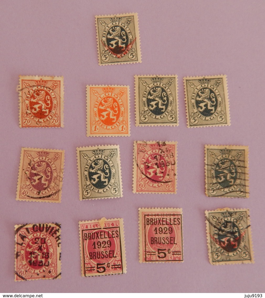 BELGIQUE PETIT LOT ANNEES 1929/1932 TOUT ETAT - Autres & Non Classés