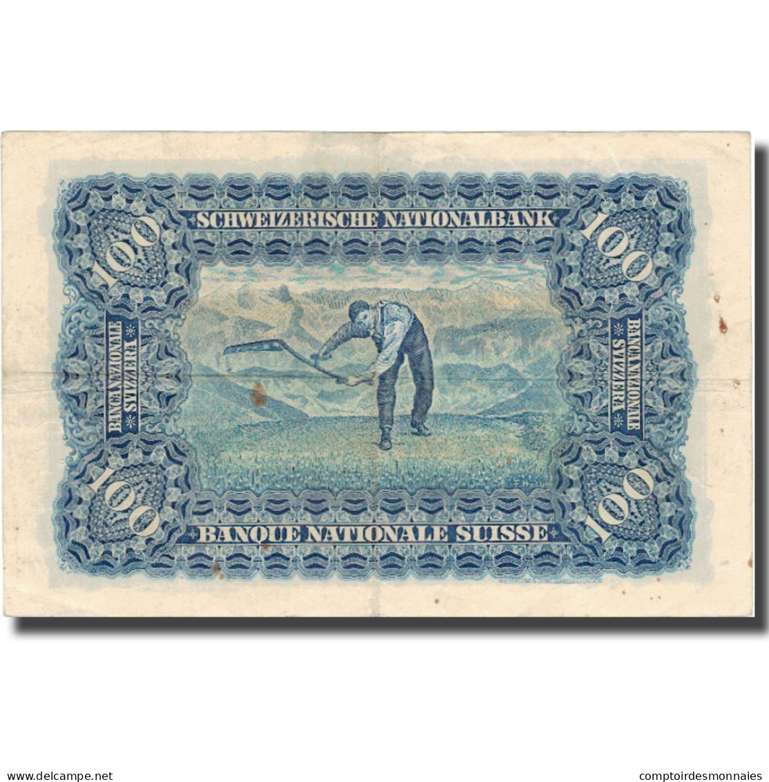 Billet, Suisse, 100 Franken, 1934, 1934-07-19, KM:35h, TTB - Switzerland