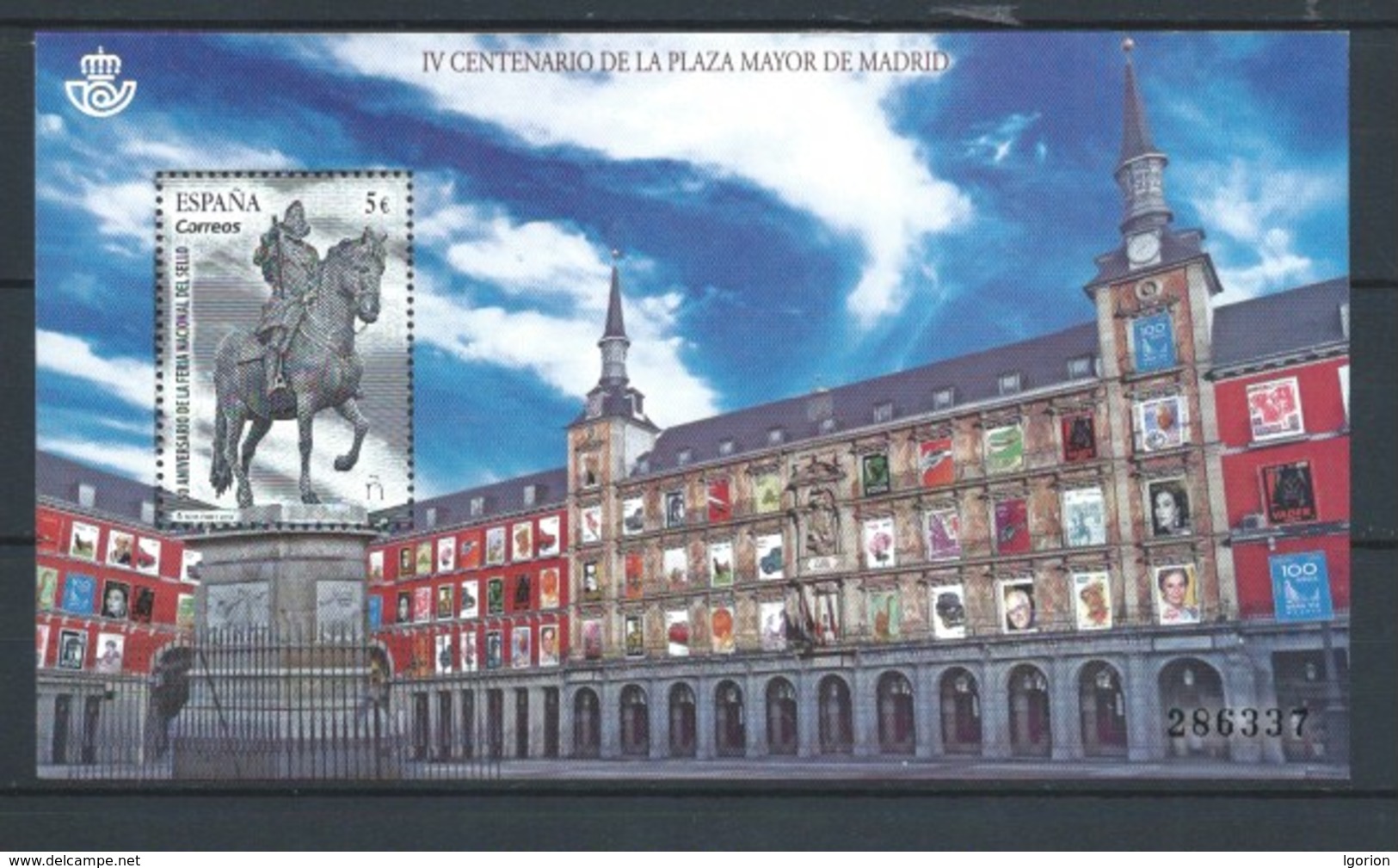 ESPAÑA 2018 ** ED-5225 IV CENT. PLAZA MAYOR DE MADRID - Unused Stamps