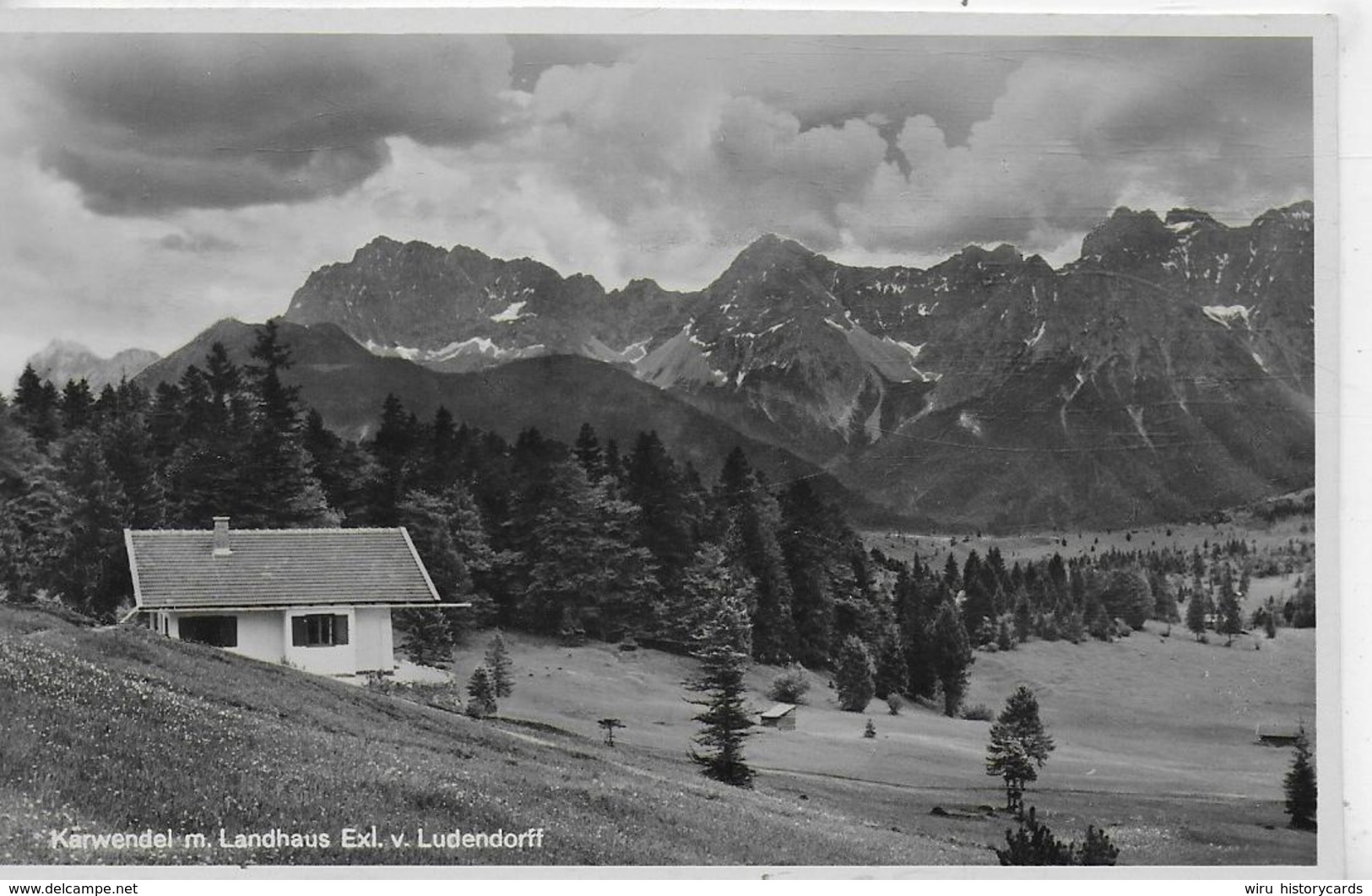 AK 0266  Karwendel Mit Landhaus Exl. V. Ludendorff Um 1930-40 - Tutzing