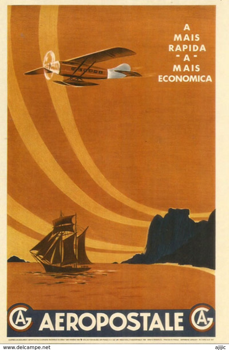 Mémoire D'Aéropostale,l'Afrique Du Nord Par Avion, Carte Postale Adressé ANDORRA, Avec Timbre à Date Arrivée - 1919-1938: Entre Guerres