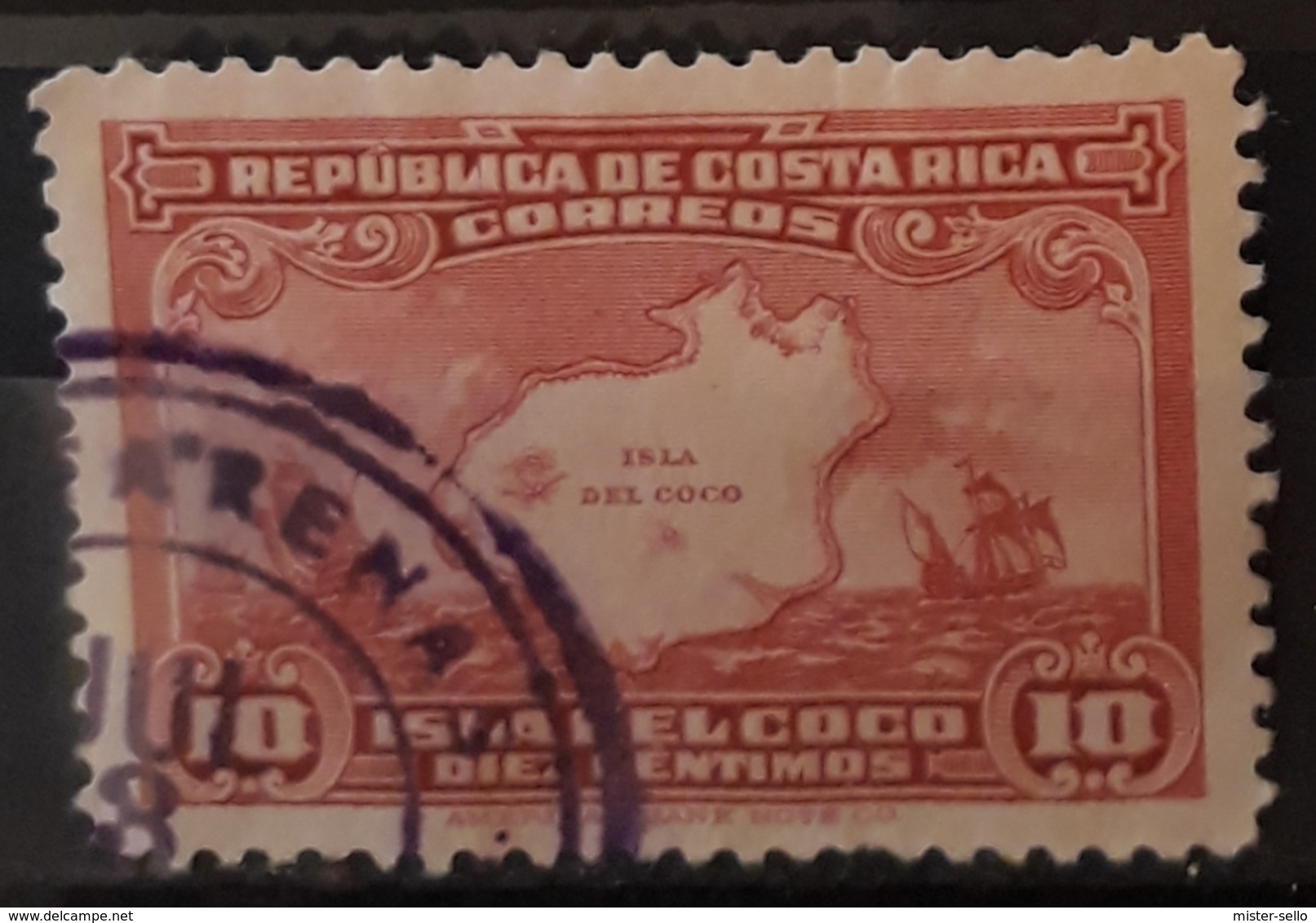 COSTA RICA 1936 Search For The Pirate Treasure On Cocos Island. USADO - USED. - Costa Rica