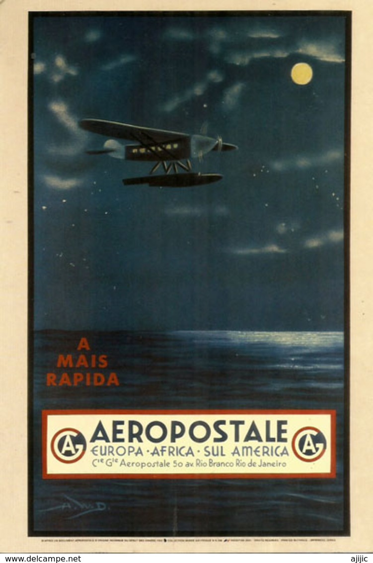 Mémoire D'Aéropostale,l'Afrique Du Nord Par Avion, Carte Postale Adressé ANDORRA, Avec Timbre à Date Arrivée - 1919-1938: Entre Guerres