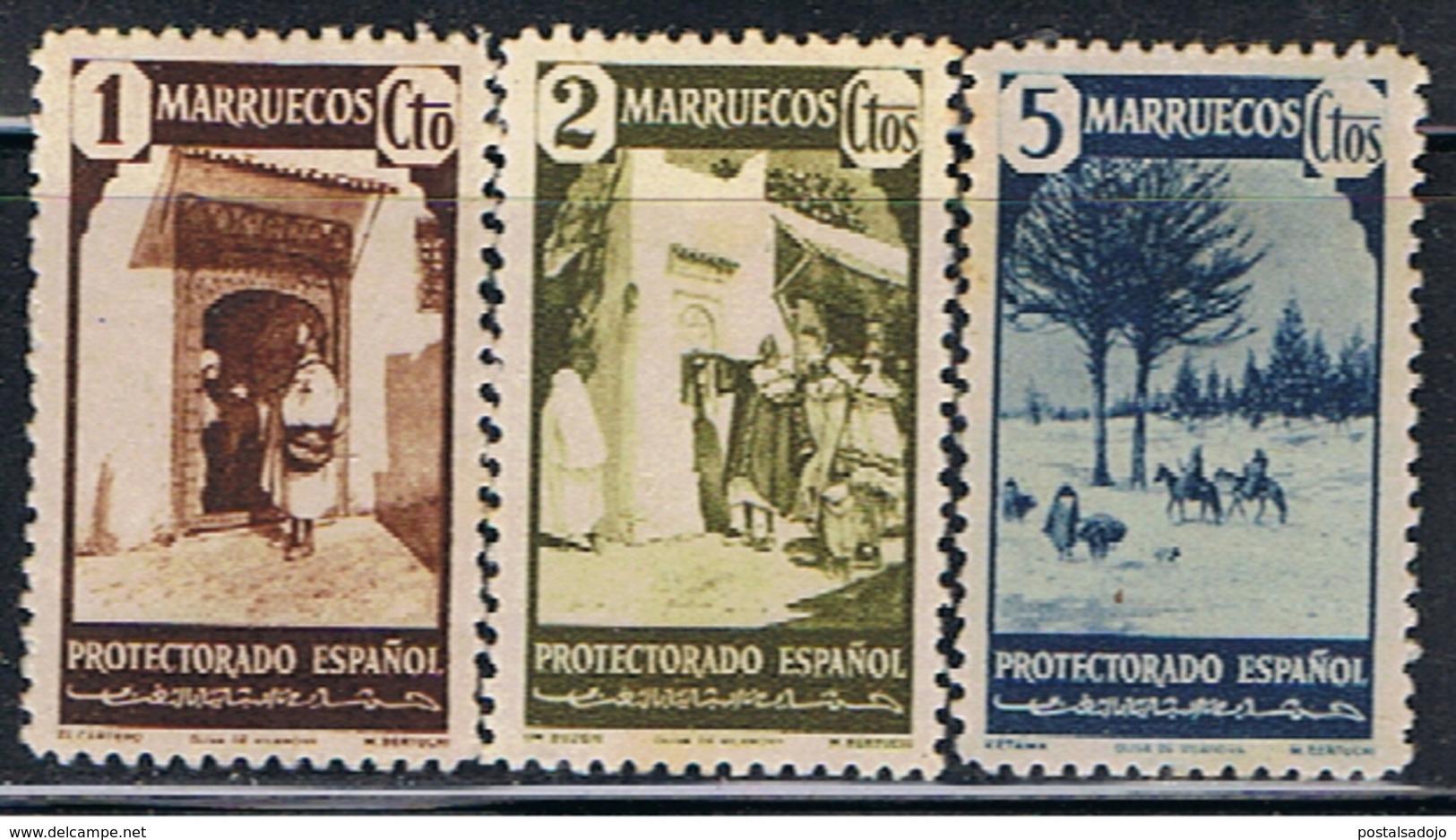 (ME 198) MARRUECOS // YVERT  302, 303, 304 // 1940 - Marruecos Español