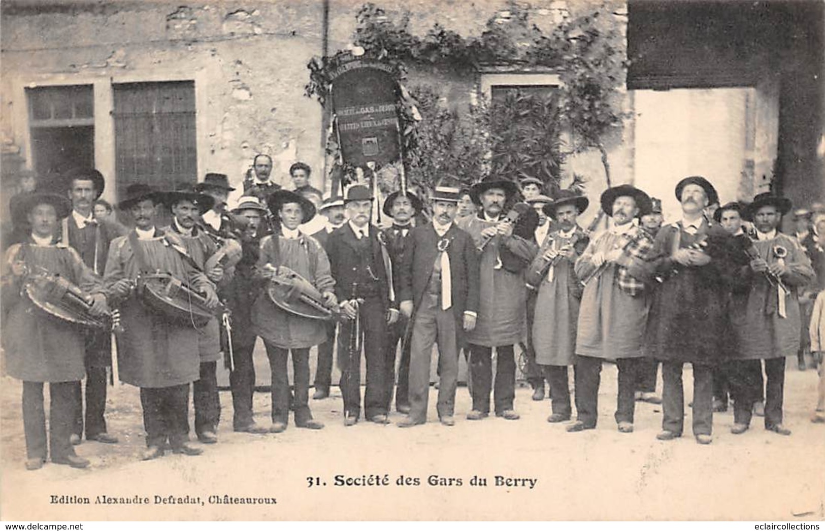 Berry Scène Ou Types Ou Au Pays    36      Société  Des Gars Du Berry. Musiciens Locaux   (voir Scan) - Other & Unclassified