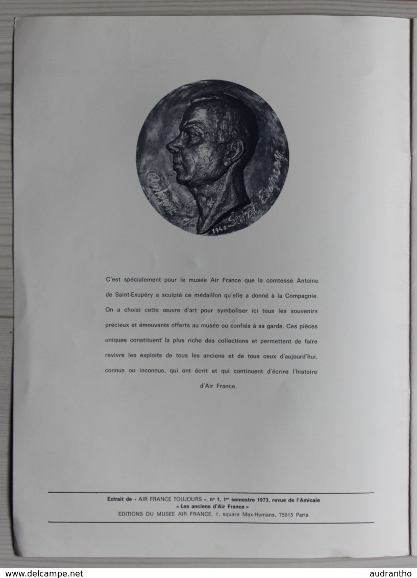 Livret Aviateur Antoine De Saint Exupéry Inédits 1973 Dédicace Général René Gavoille Polytechnique Air France Aviation - Dokumente