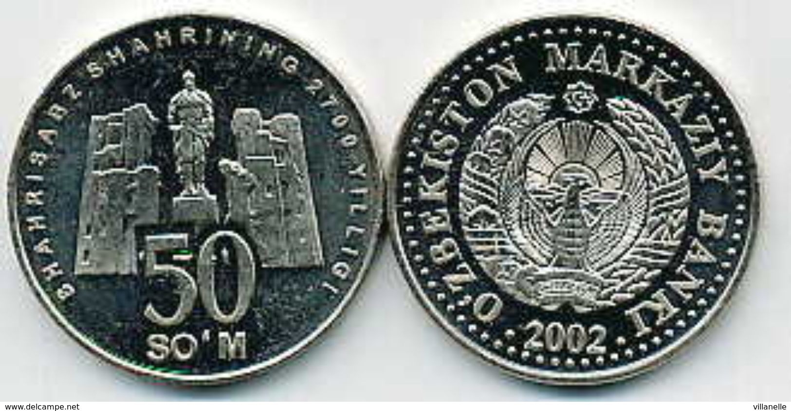 Uzbekistan 50 Som 2002 50 Som 2002 Shahrining Usbequistão Uzbequistao UNCºº - Uzbekistan