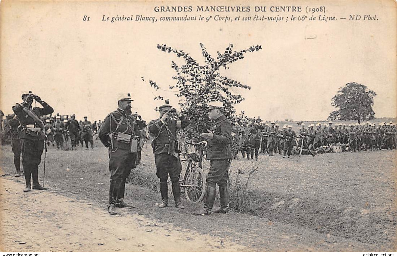 Alentours D'Ecuillé Et Valençay 36  Grandes Manœuvres Du Centre 1908   Général Blancq 81 Bis                (voir Scan) - Sonstige & Ohne Zuordnung