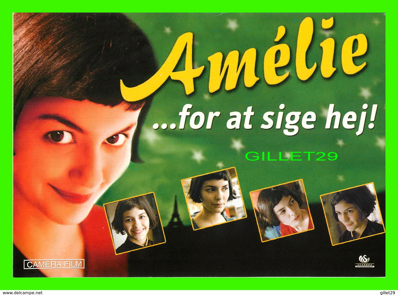 AFFICHES DE CINÉMA - " AMÉLIE " - FOR AT SIGE HEJ ! - NEWBIE CARD 2002 - - Affiches Sur Carte