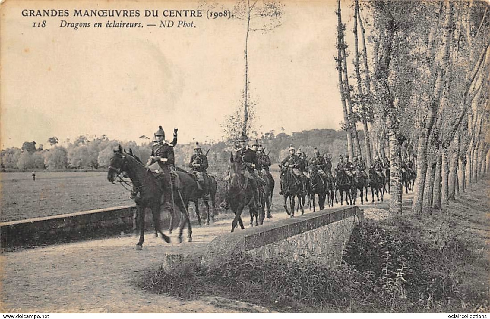 Alentours D'Ecuillé Et Valençay 36  Grandes Manœuvres Du Centre 1908  Dragons En éclaireurs 118         (voir Scan) - Sonstige & Ohne Zuordnung