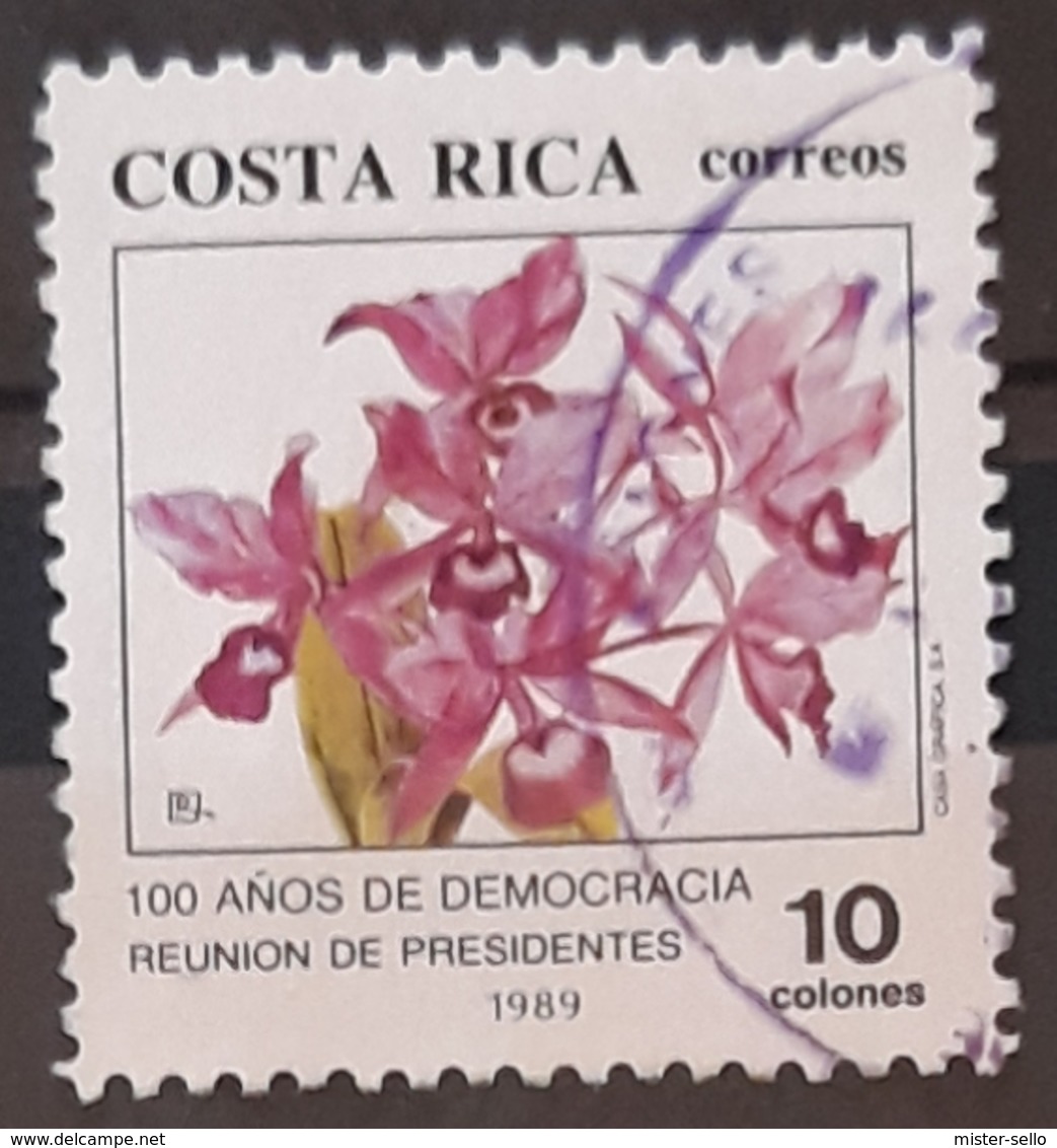 COSTA RICA 1989 "The 100th Anniversary Of Democracy" Presidents' Summit. USADO - USED. - Costa Rica