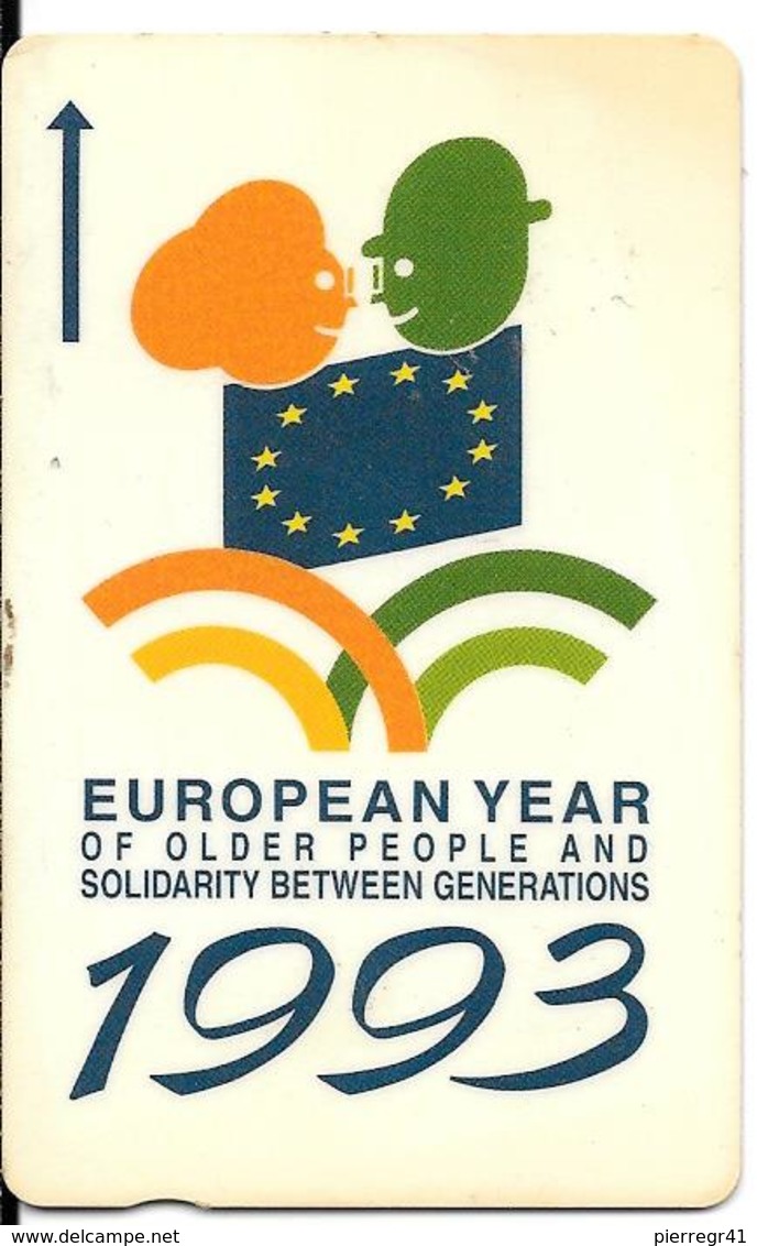 CARTE-MAGNETIQUE-GB-2£-JERSEY-1993-EUROPEAN YEAR PERSONNES AGEES-BE - Jersey Et Guernesey