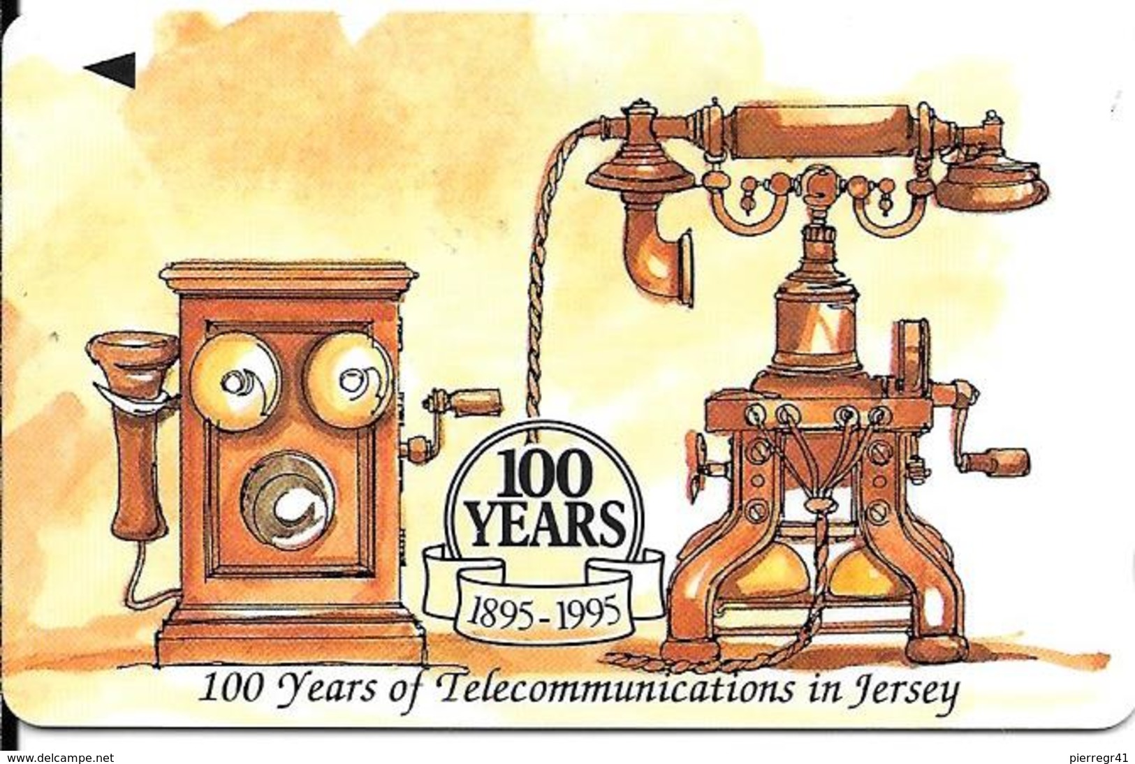 CARTE-MAGNETIQUE-GB-2£-JERSEY-1995-100 ANS Du TELEPHONE A JERSEY-TBE - Jersey Et Guernesey