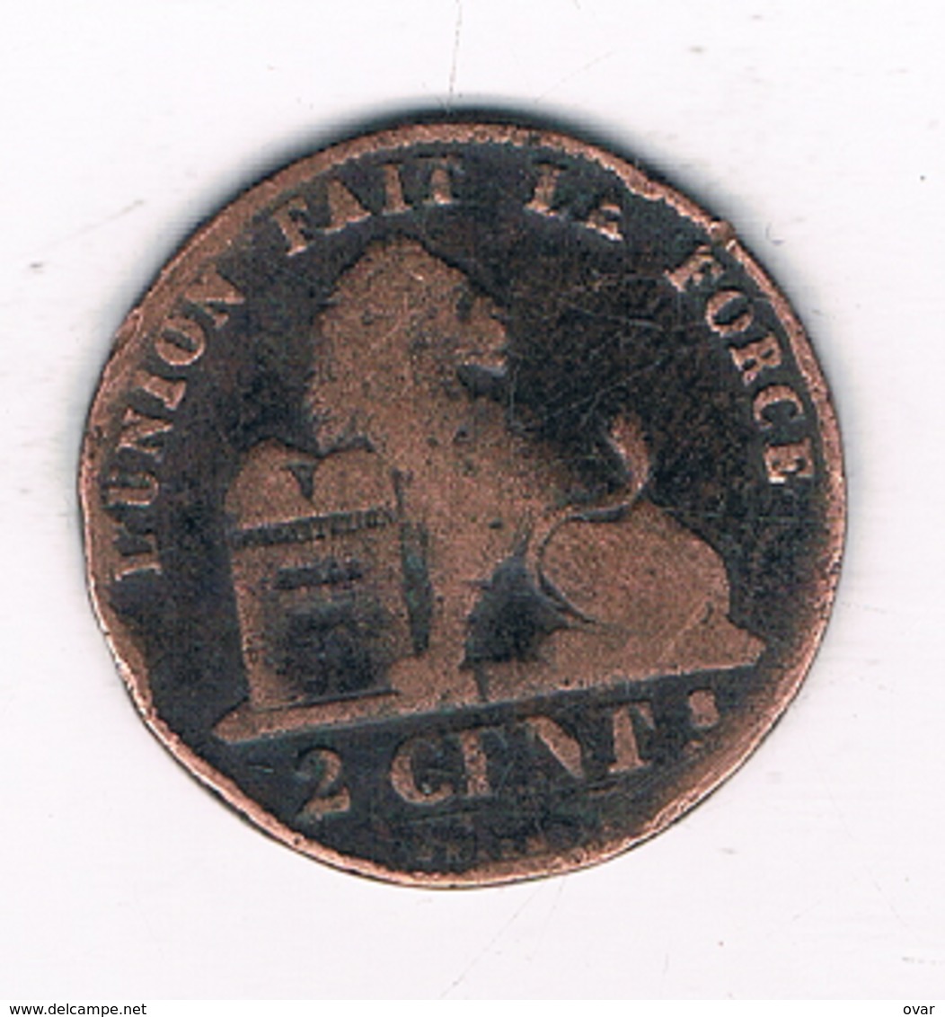 2 CENTIMES  1857   BELGIE /4907/ - 2 Centimes