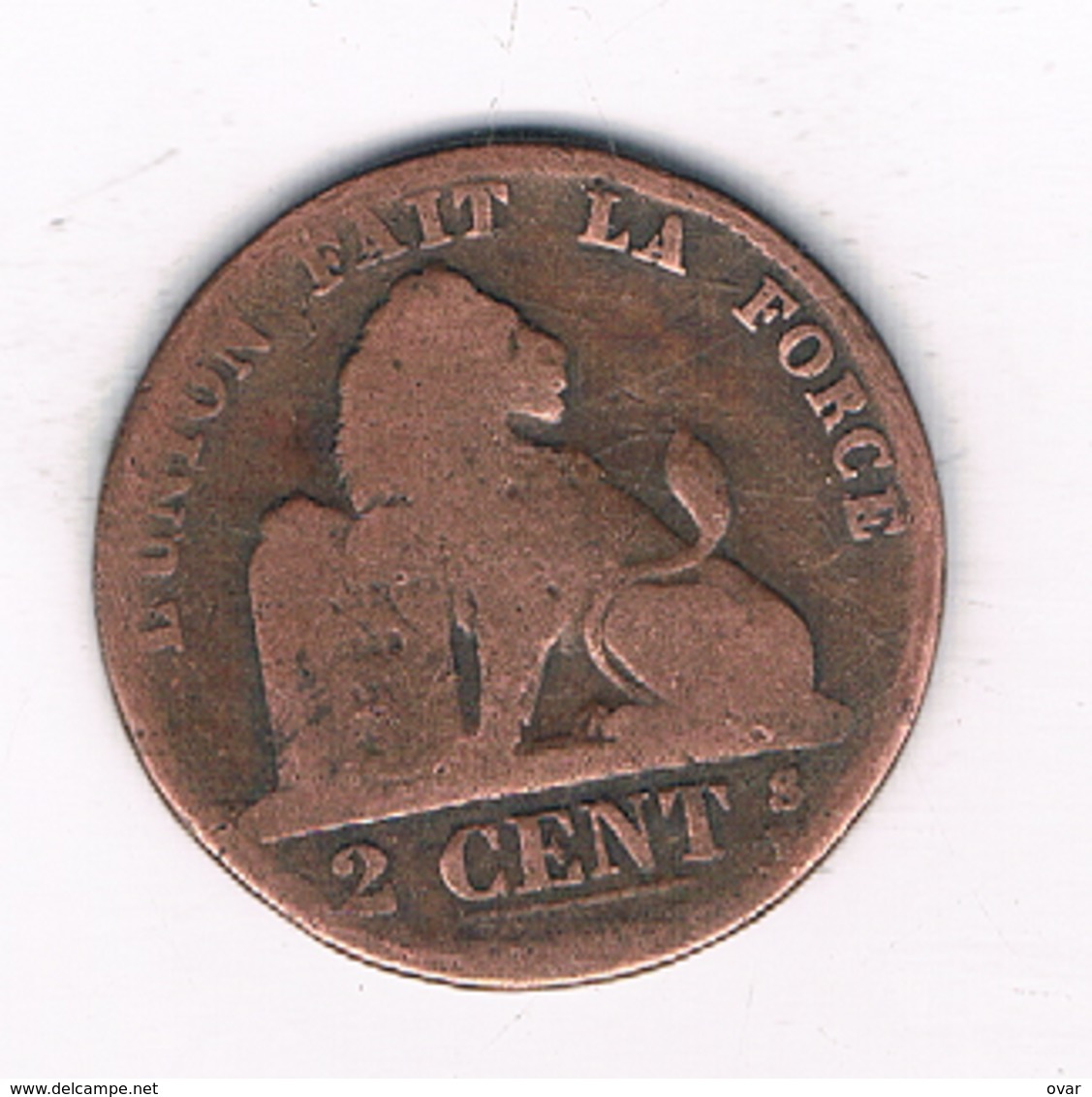 2 CENTIMES  1863   BELGIE /4908/ - 2 Centimes