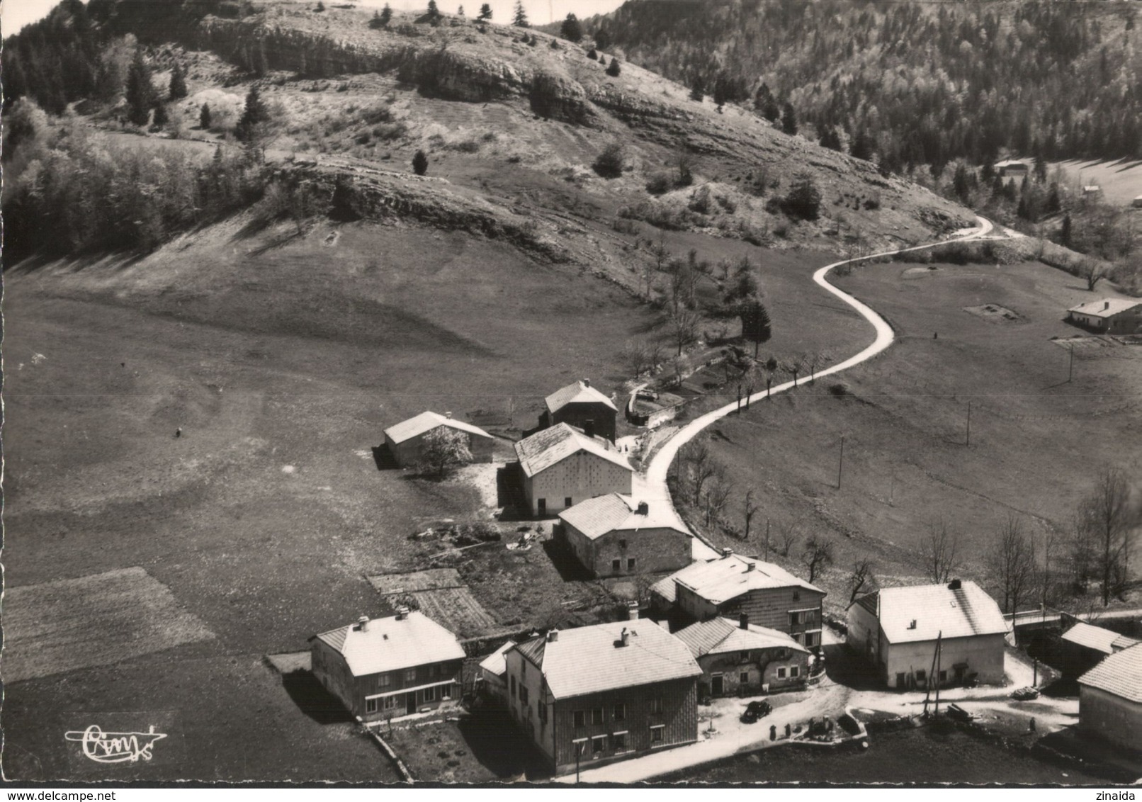 CARTE POSTALE DU JURA - SEPTMONCEL - L ETAIN VUE AERIENNE - Autres & Non Classés