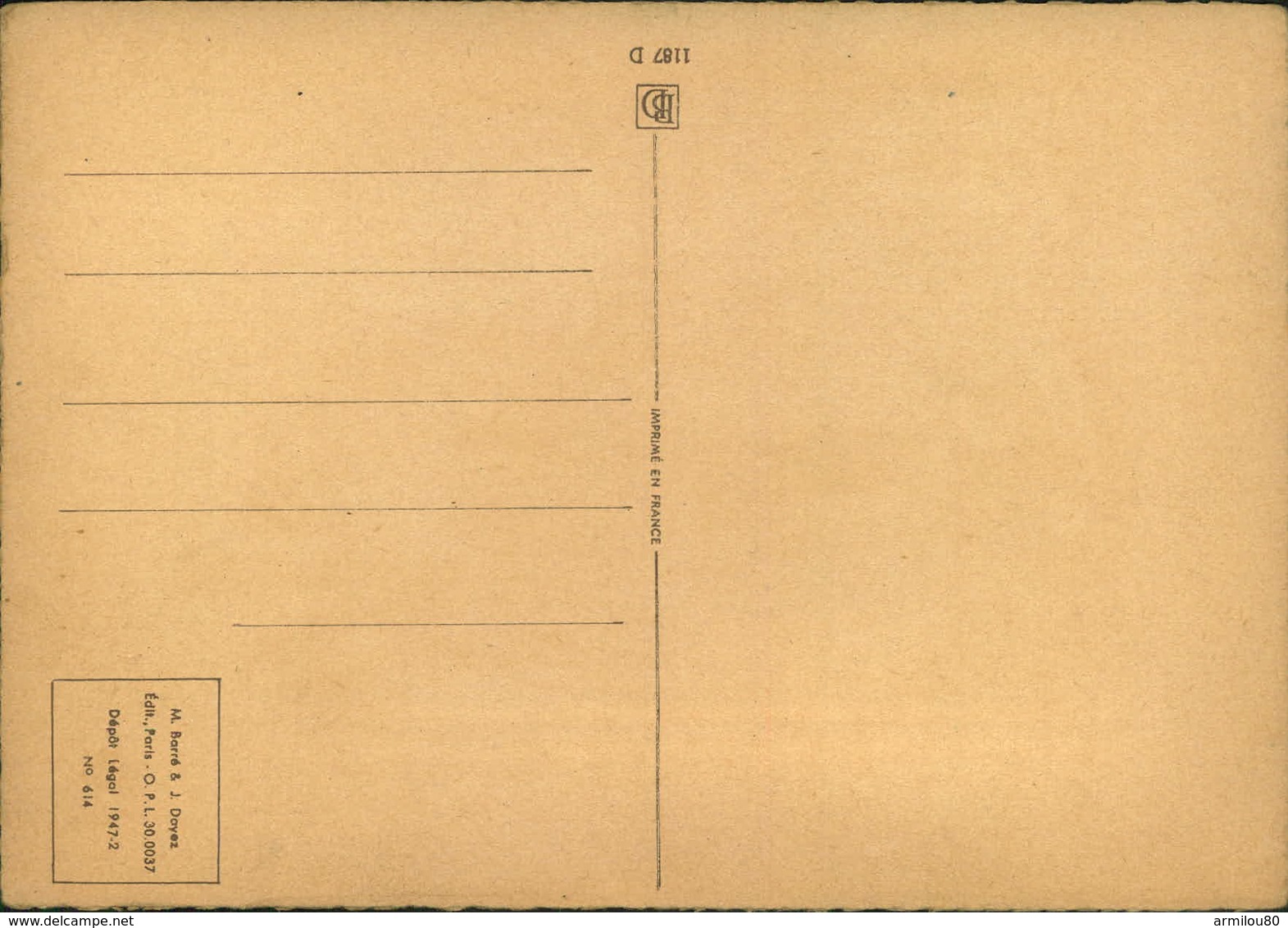 N° 1920 RRR DID 4 ILLUSTRATEUR NAUDY  EDITEUR BARRE DAYEZ 14 CARTES DES REGIONS DE FRANCE - Naudy