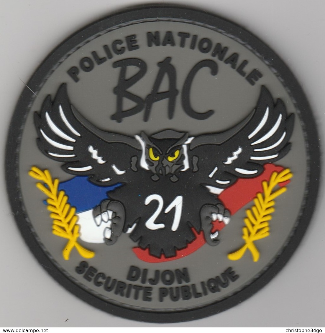 Écusson Police BAC Dijon PVC - Police & Gendarmerie