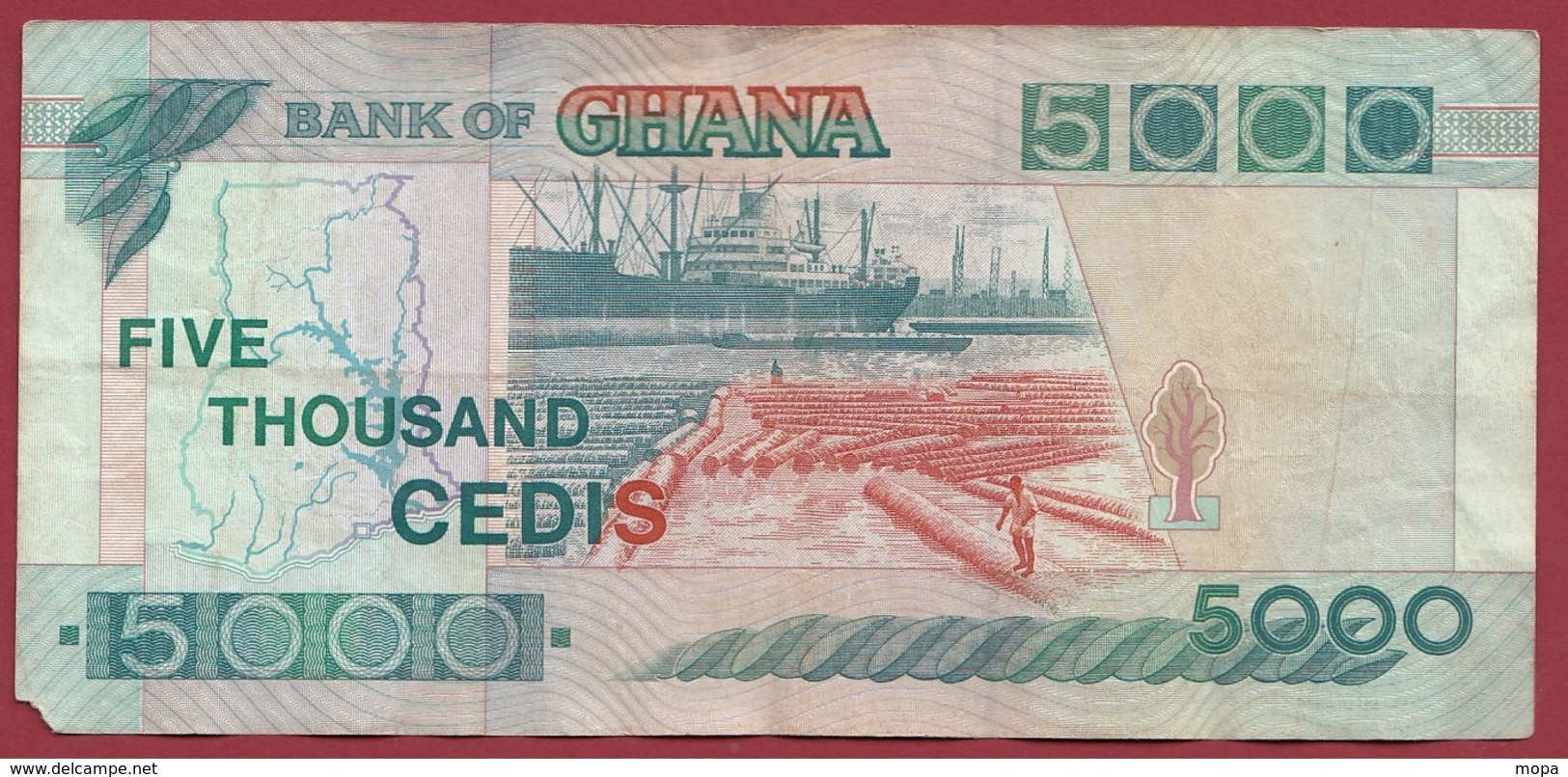 Guana 5000 Cedis Du 06/01/1995   Dans L 'état - Ghana