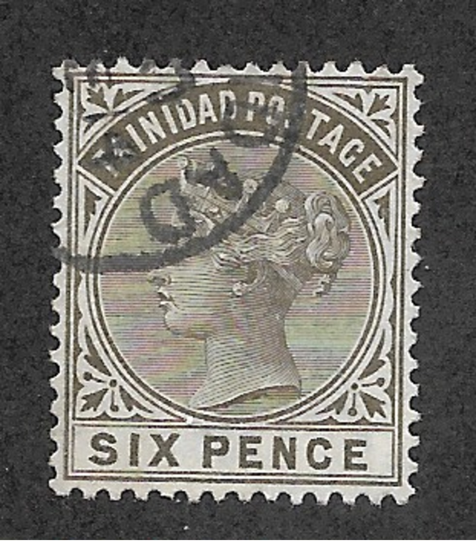 Trinidad Tobago,  Scott 2018 # 72,  Issued 1883,  Single,  Used,  Cat $ 7.00 - Trinidad & Tobago (...-1961)