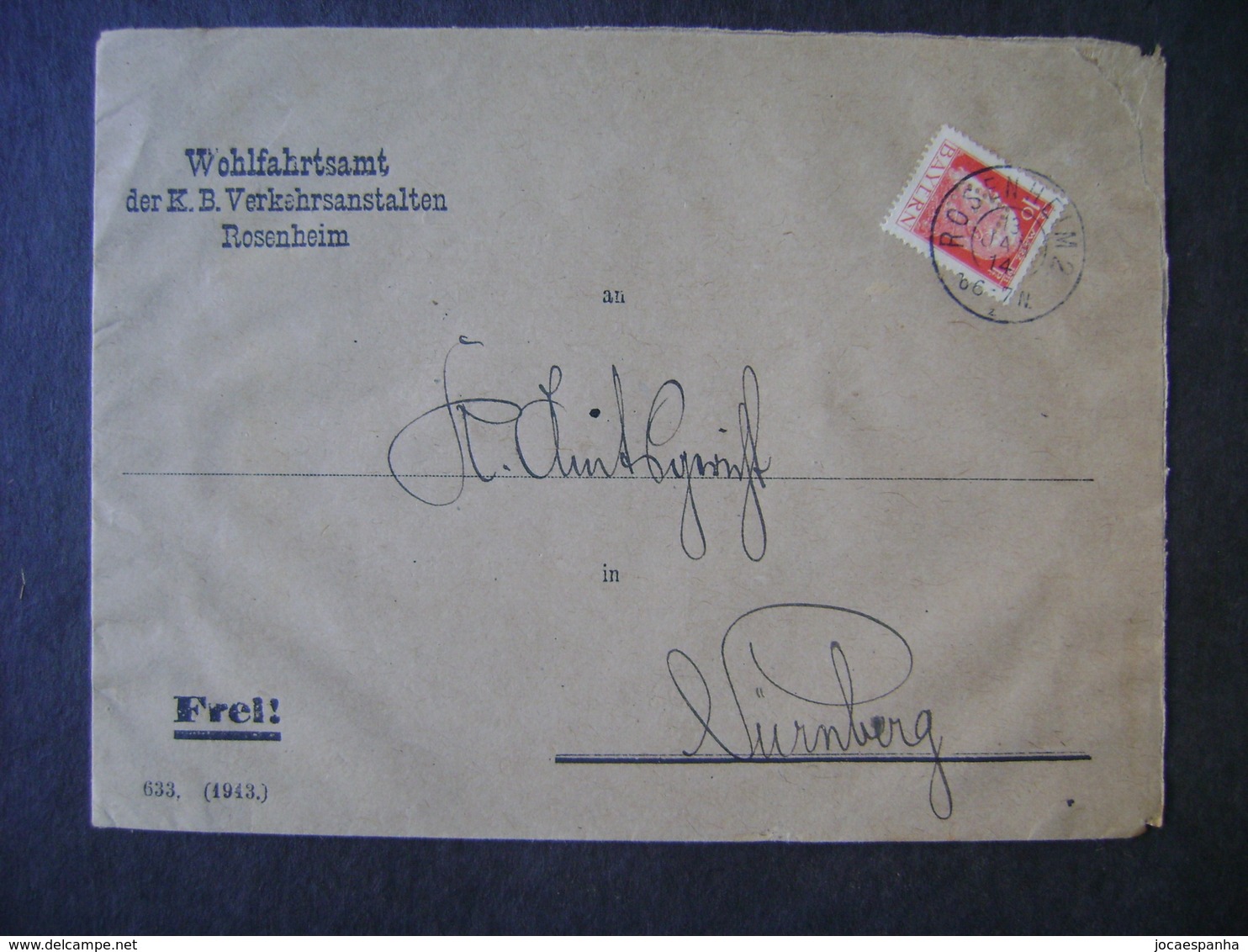 GERMANY (BAYERN) - ENVELOPE SEAL WITH PERFIN / PERFIM IN THE STATE - Altri & Non Classificati