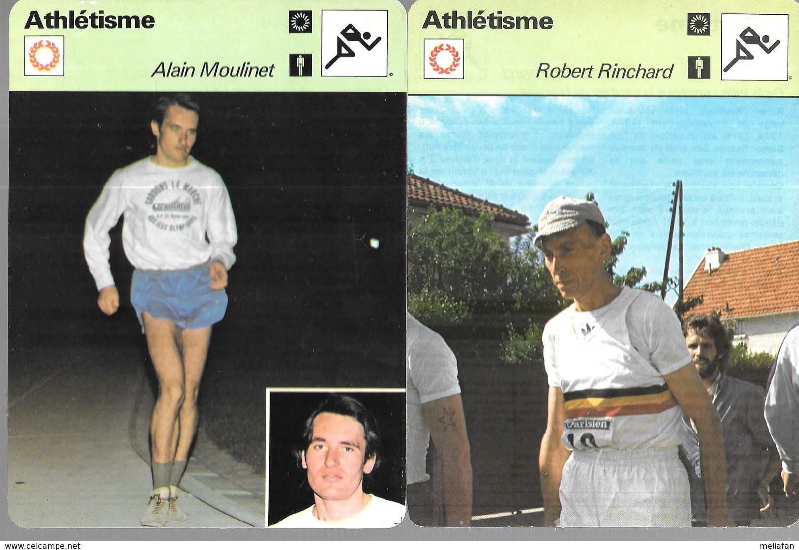 GF1021 - FICHES RENCONTRE - ATHLETISME - MARCHE - PARIS STRASBOURG RINCHARD MOULINET SCHOUKENS  SIMON GODARD - Athletics