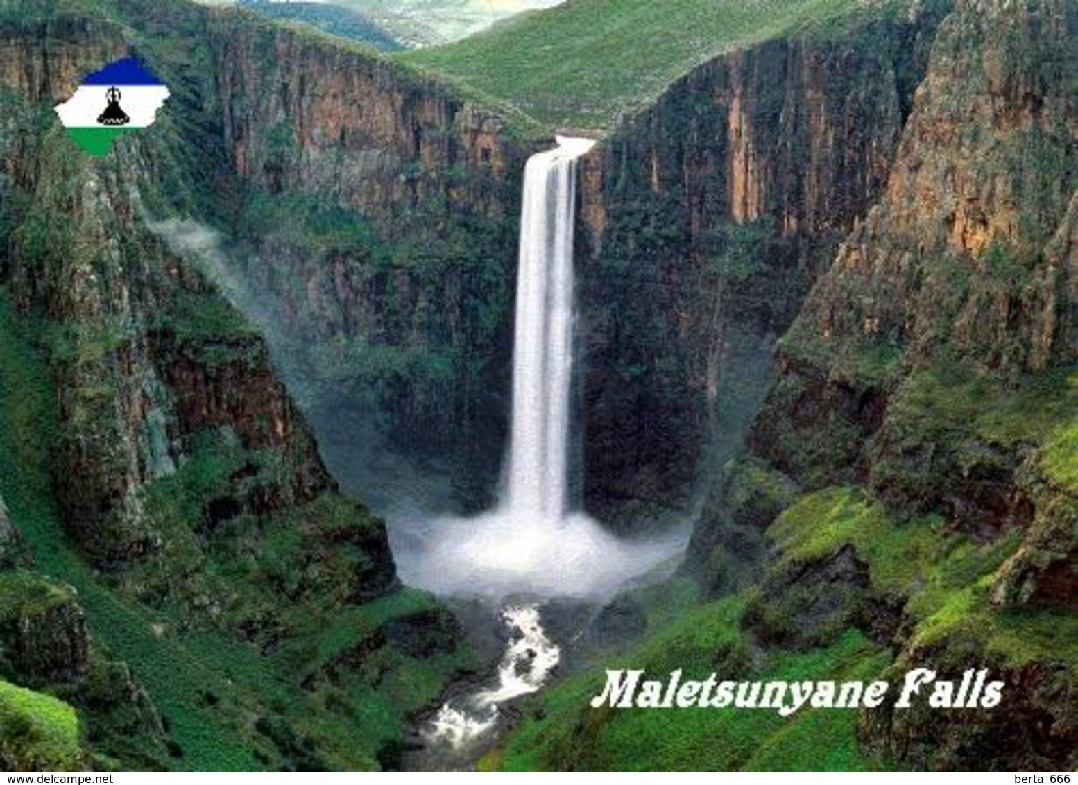Lesotho Maletsunyane Falls New Postcard - Lesotho