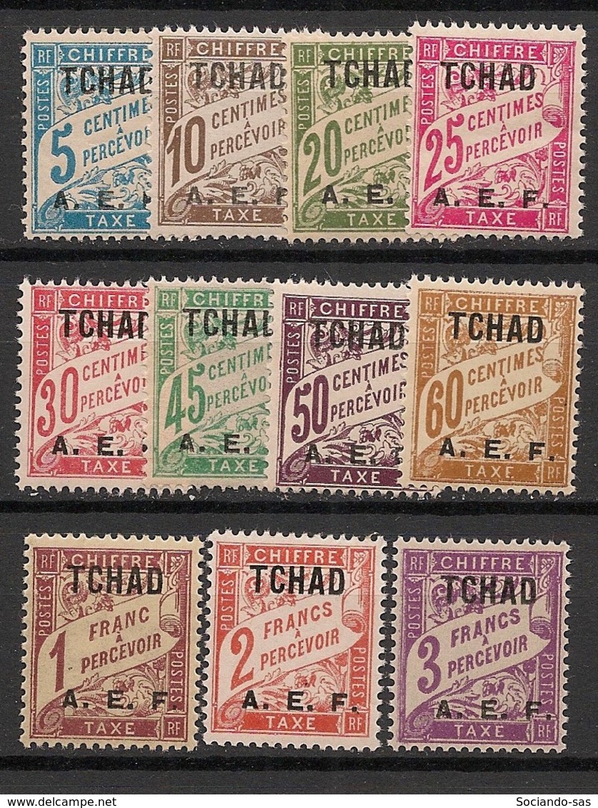 Tchad - 1928 - Taxe TT N°Yv. 1 à 11 - Série Complète - Neuf Luxe ** / MNH / Postfrisch - Neufs