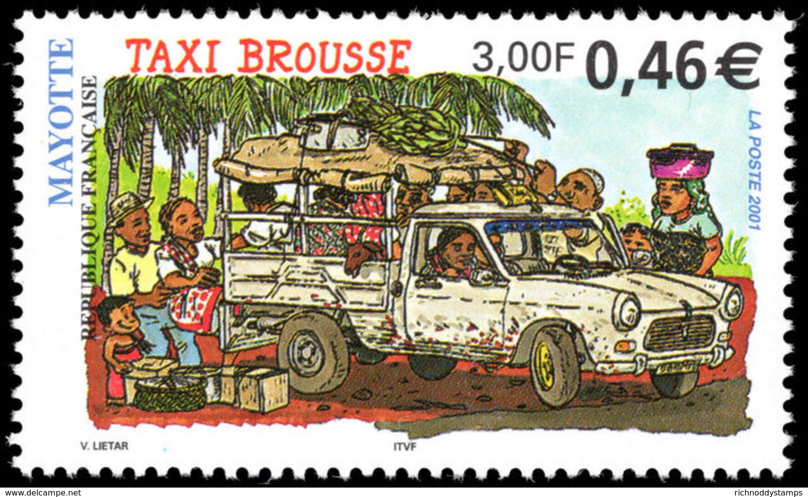 Mayotte 2001 Bush Taxi Unmounted Mint. - Unused Stamps