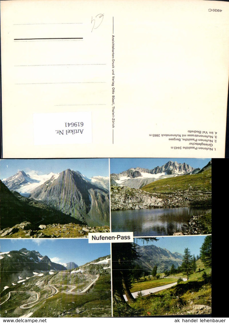 619641,Mehrbild Ak Ulrichen Nufenen-Pass Griesgletscher Val Bedretto - Ulrichen