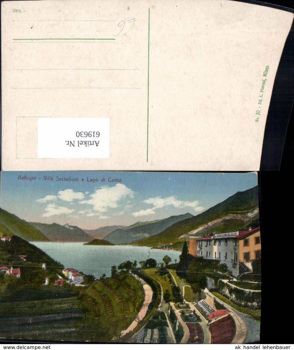 619630,Bellagio Villa Serbelloni E Lago Di Como Italy - Sonstige & Ohne Zuordnung