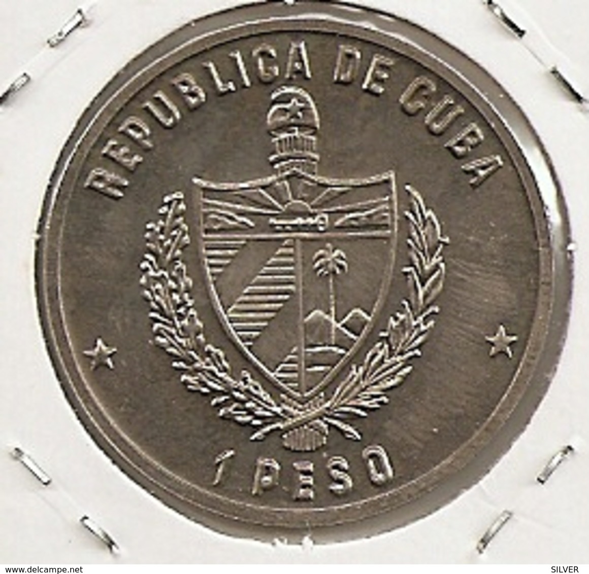 CUBA 1 PESO 1987 MINTAGE 5 000 RARE  70th Anniversary Of Bolshevik Revolution UNC RARE 22 - Cuba