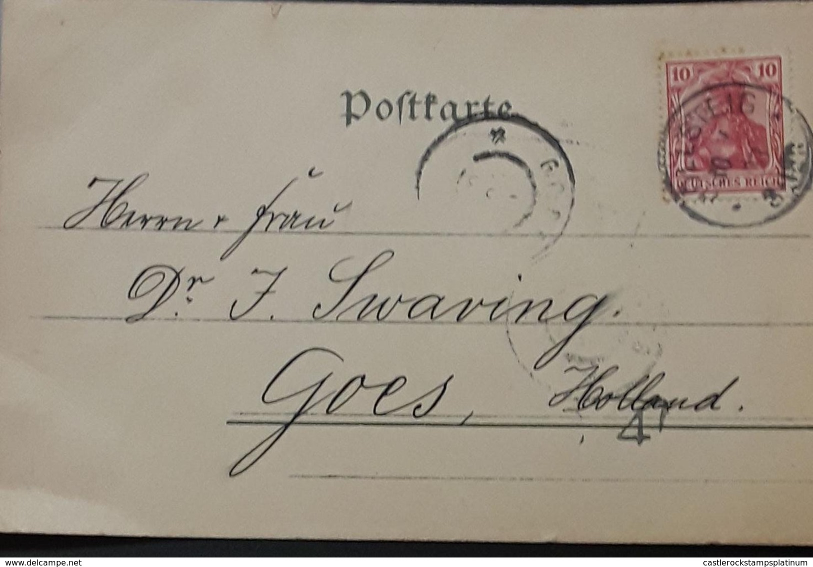 O) 1909 CIRCA -GERMANY, GERMANIA 10pf, POSTAL CARD - Other & Unclassified