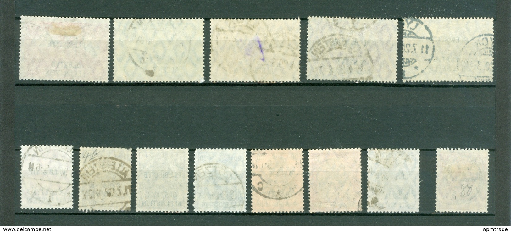 Germany. Allenstein 1920 Lot Of & On Paper. Cancel. Black Overprint. 2 Scan. - Used Stamps