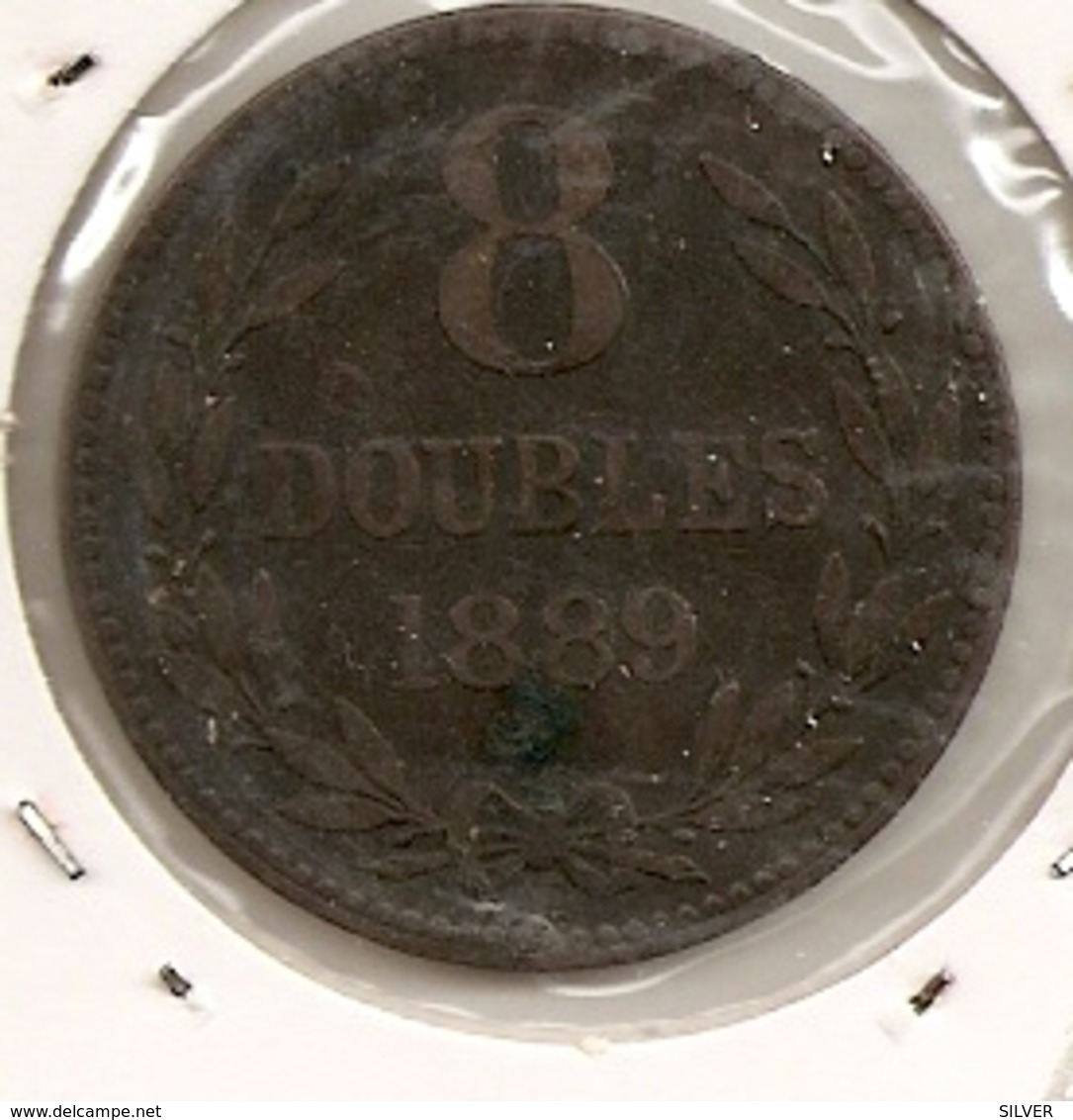 GUERNESEY 48DOUBLES 1886 RARE 28 MINTAGE 222 000 - Guernsey