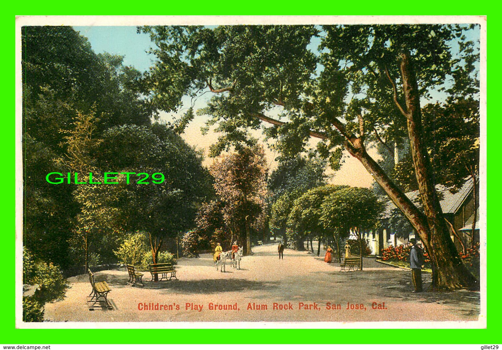 SAN JOSE, CA - CHILDREN'S PLAY GROUND, ALUM ROCK PARK - ANIMATED - M. RIEDER. PUB - - San Jose