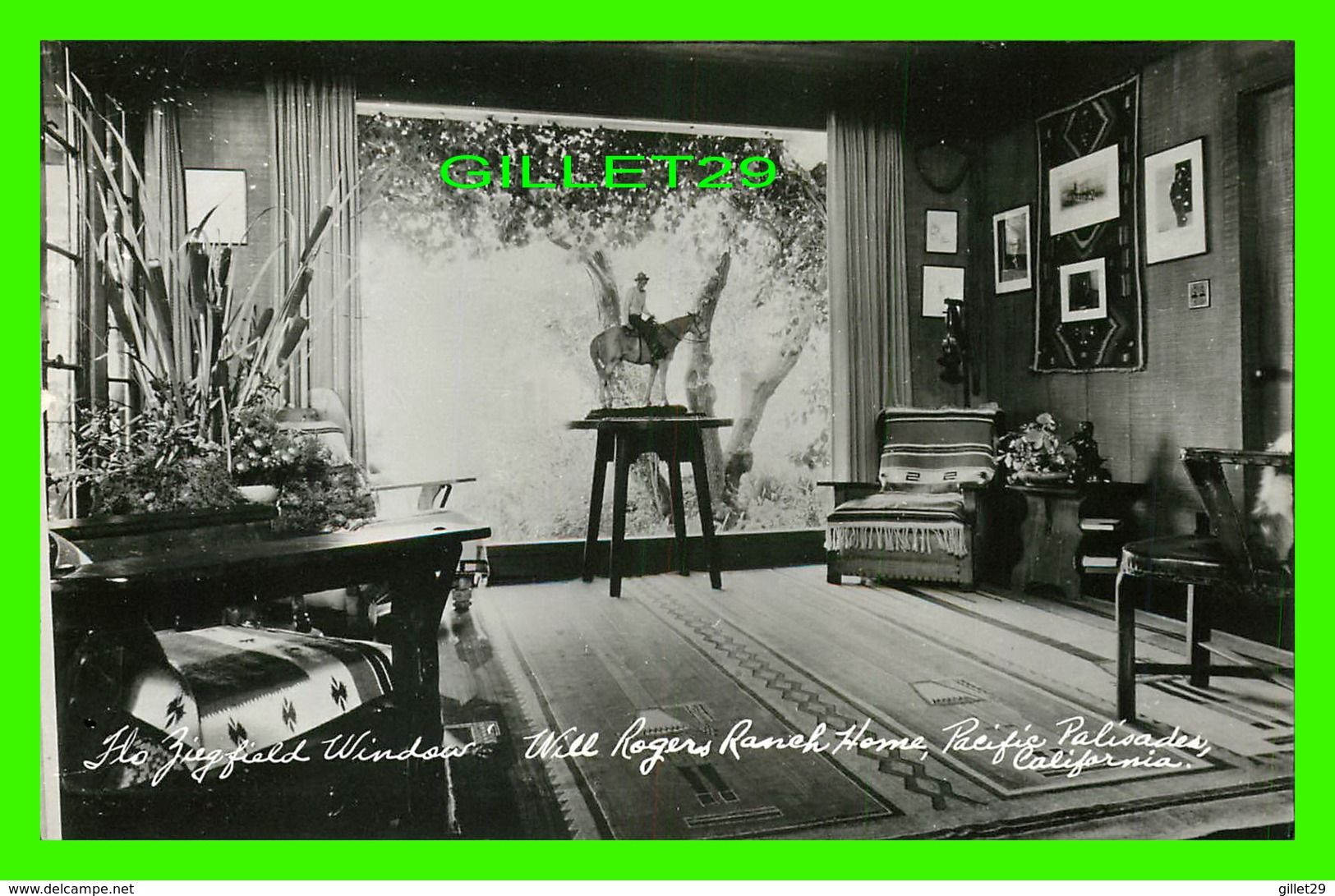 PACIFIC PALISADES, CA - FLO ZIEGFIELD WINDSOR, WILL ROGERS RANCH HOME - ANGELENO PHOTO - - Autres & Non Classés