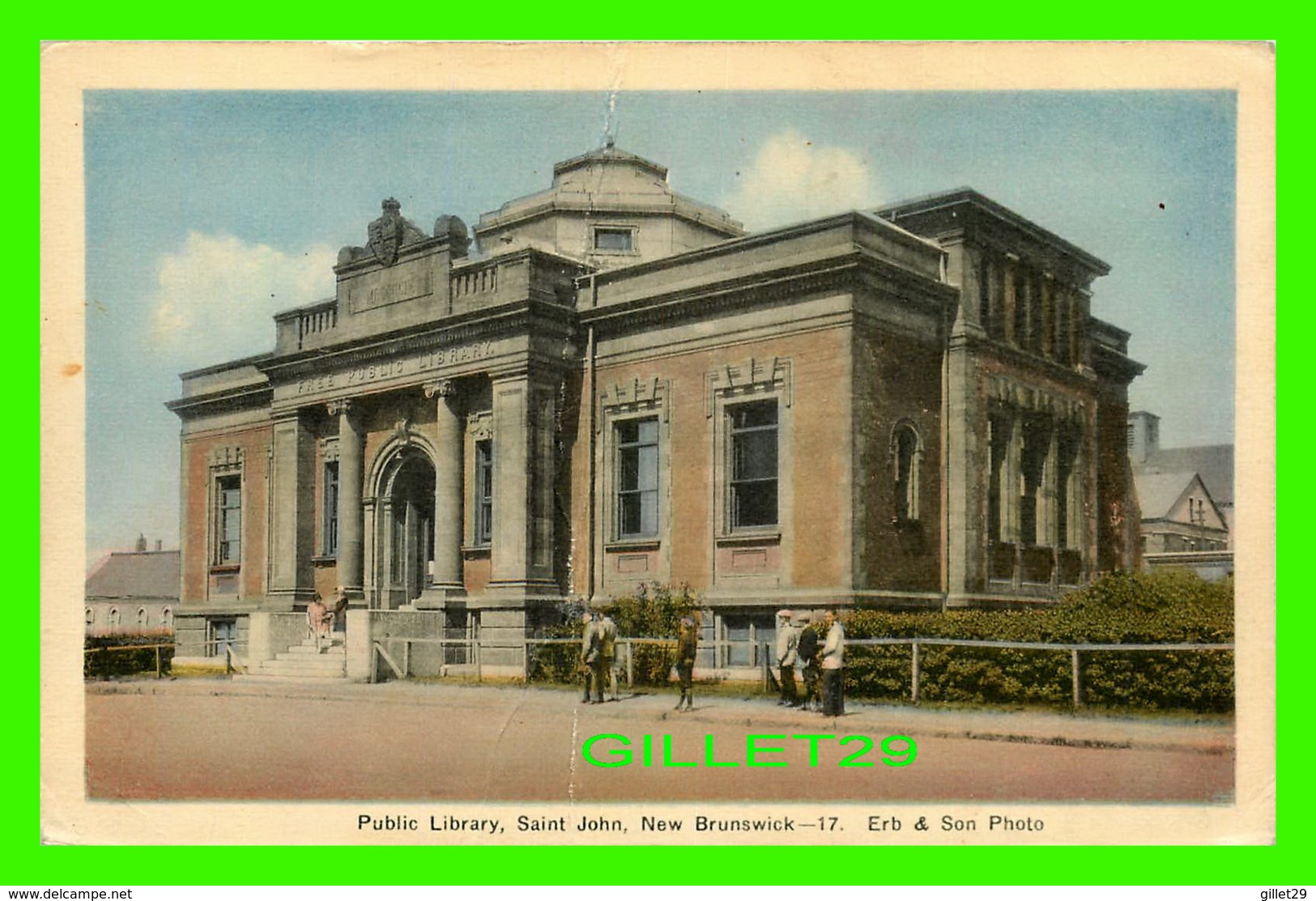 ST JOHN, NB - PUBLIC LIBRARY - ERB & SON PHOTO - ANIMATED - PECO - - St. John