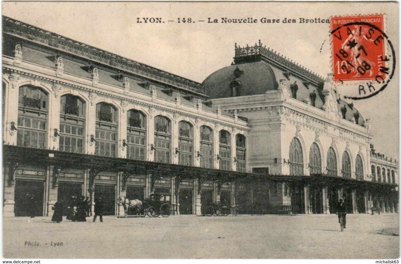 3FY 335 CPA - LYON - LA NOUVELLE GARE DES BROTTEAUX - Autres & Non Classés