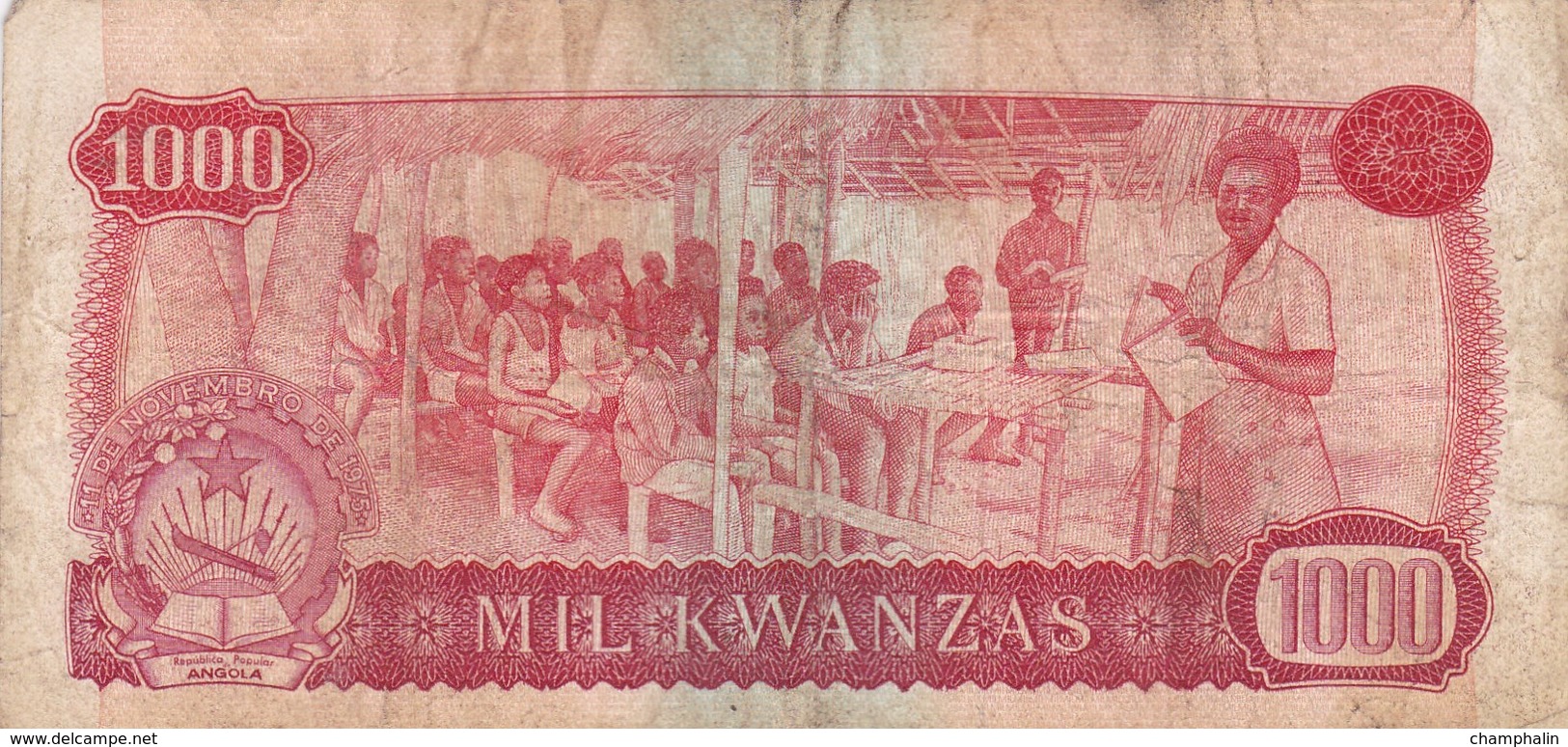 Angola - Billet De 1000 Kwanzas - Dr. Agostinho Neto - 11 Novembre 1975 - Angola