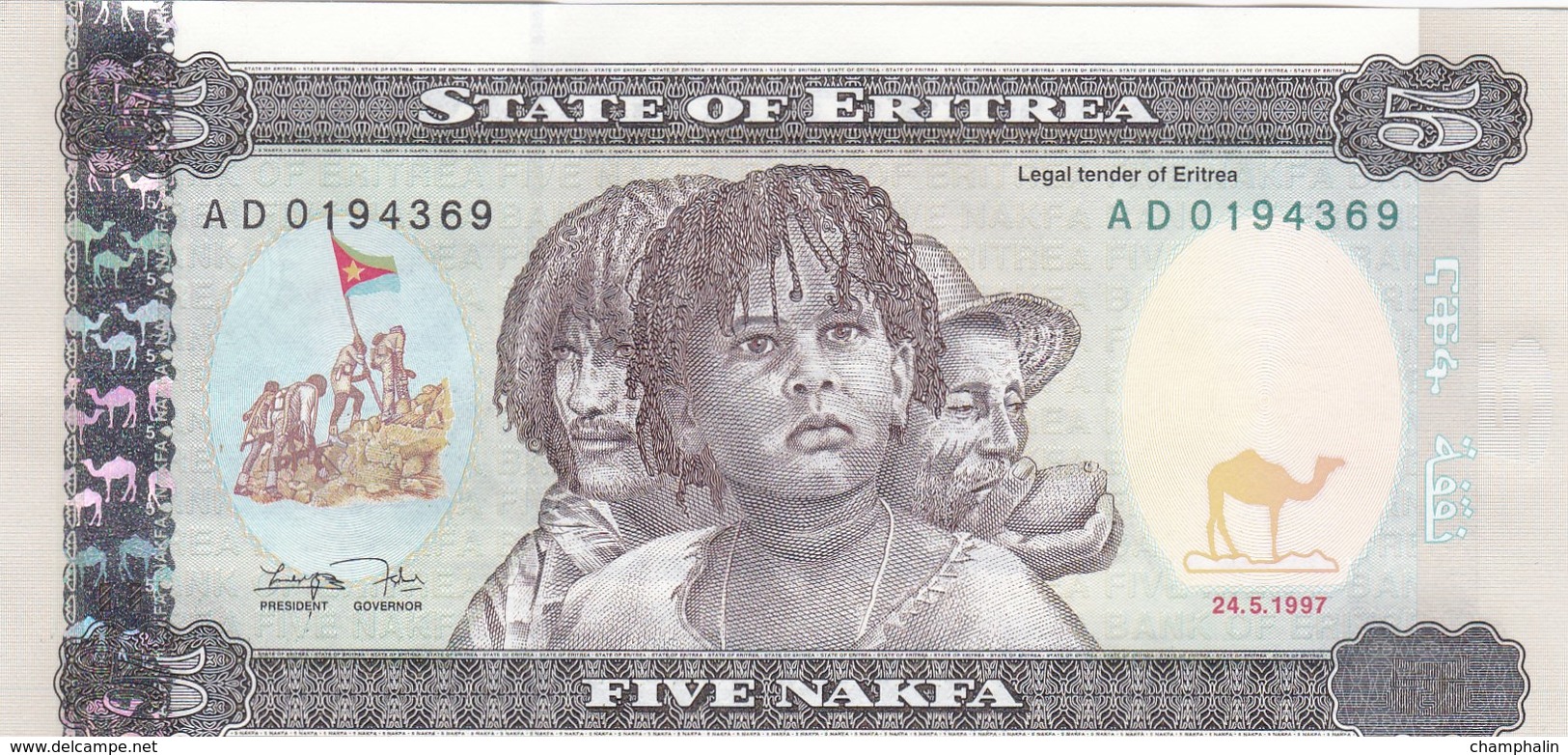Erythrée - Billet De 5 Nakfa - 24 Mai 1997 - Neuf - Eritrea