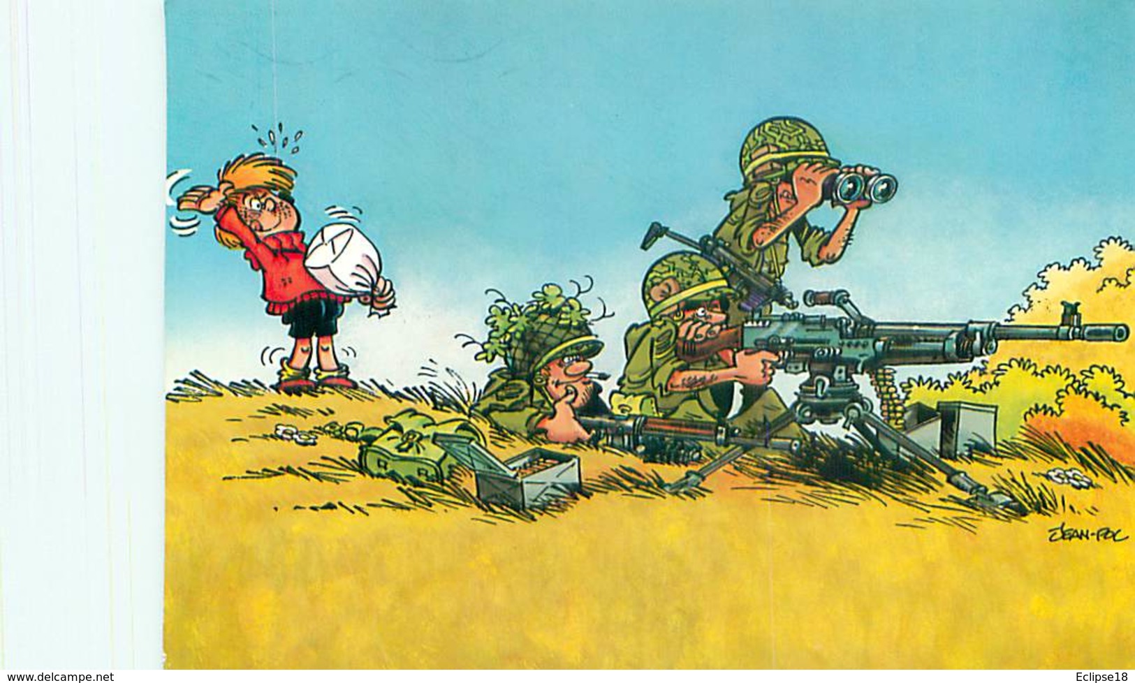 lot de 27 cartes -  illustrateur Mazel et Jean Pol - humour militaire