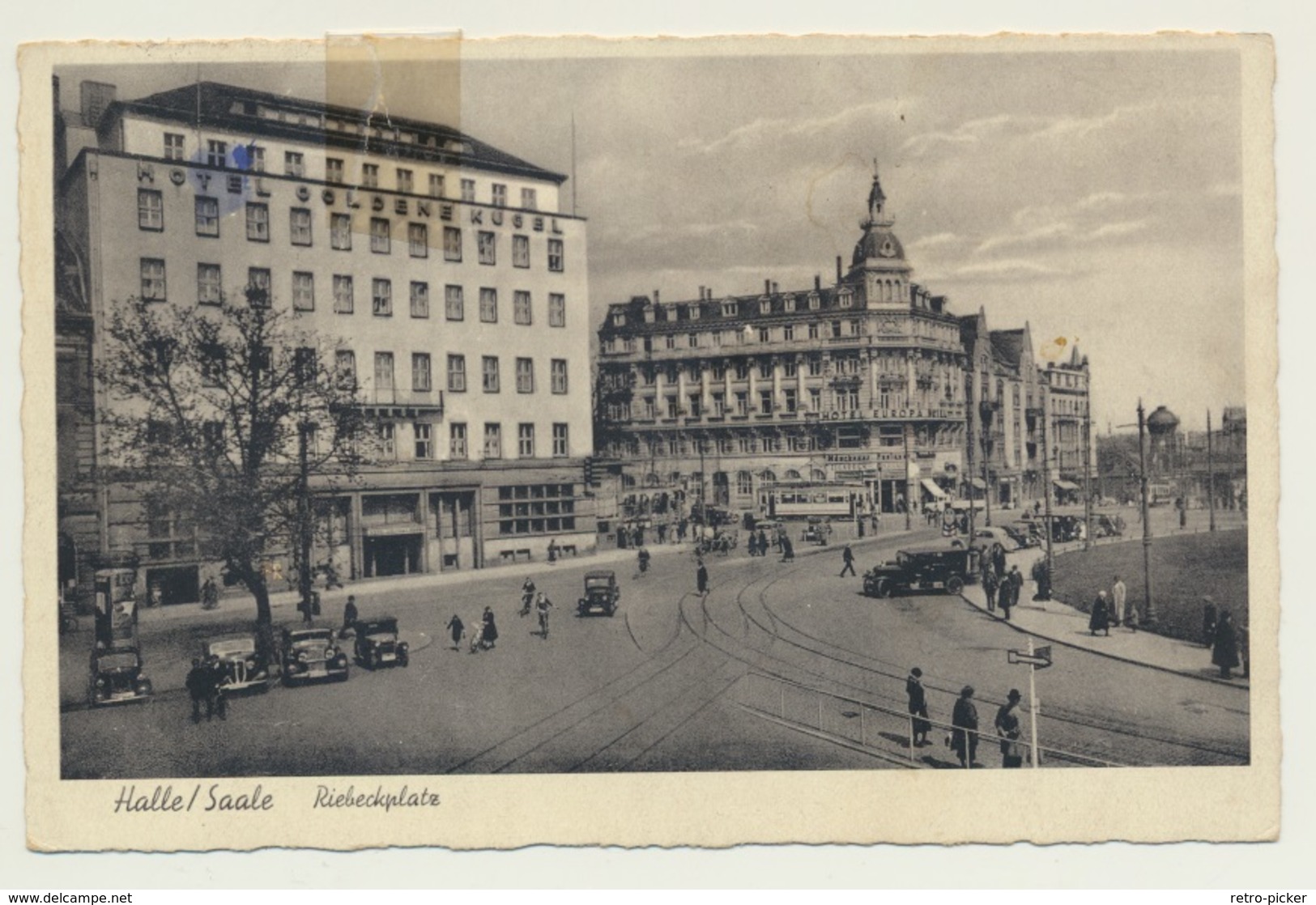 AK  Halle Saale Riebeckplatz 1944 - Halle (Saale)