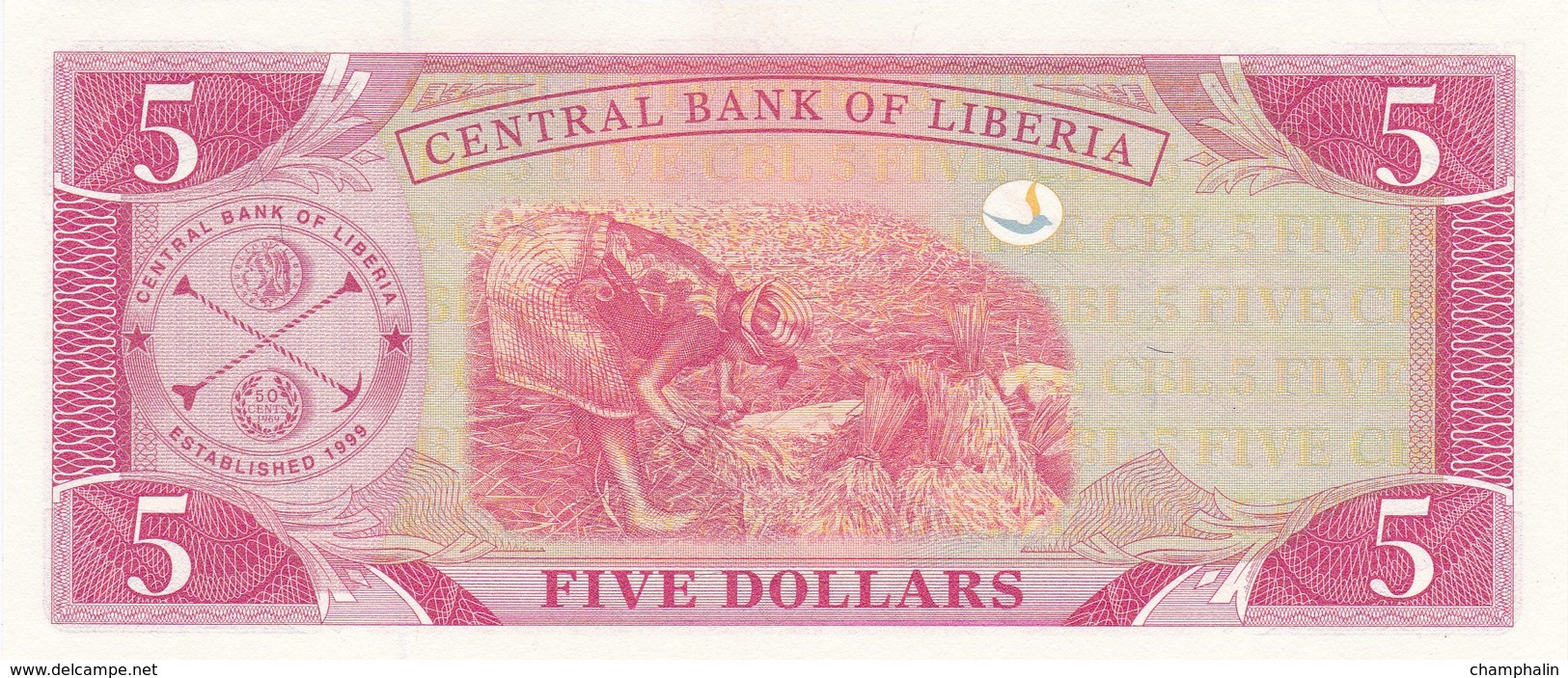 Liberia - Billet De 5 Dollars - E.J. Roye - 2011 - Neuf - Liberia