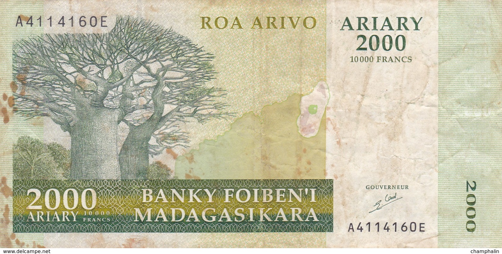 Madagascar - Billet De 2000 Ariary - 2000 - Madagaskar