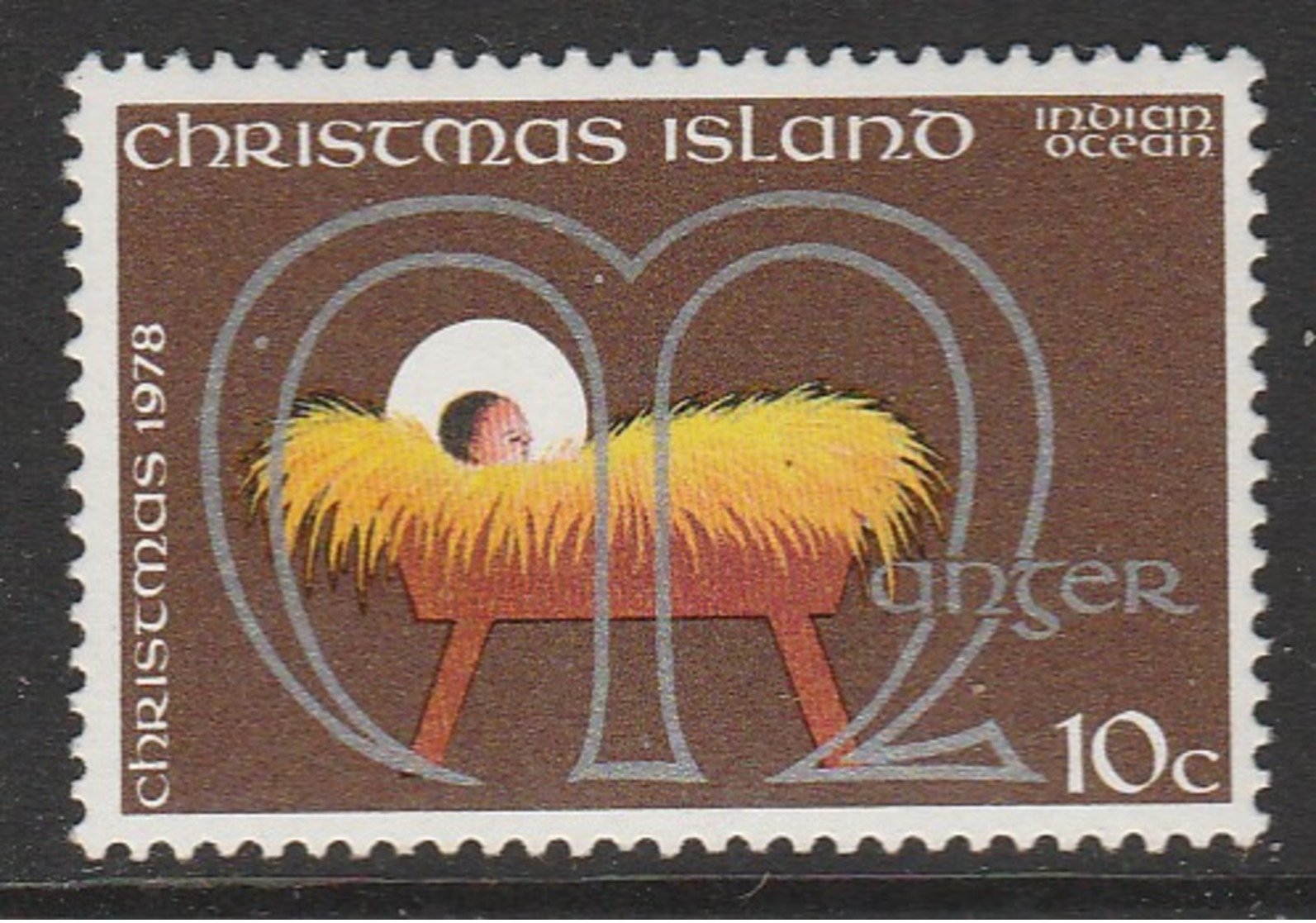 Christmas Island 1978 Christmas 10 C Multicoloured SW 107 ** MNH - Christmas Island