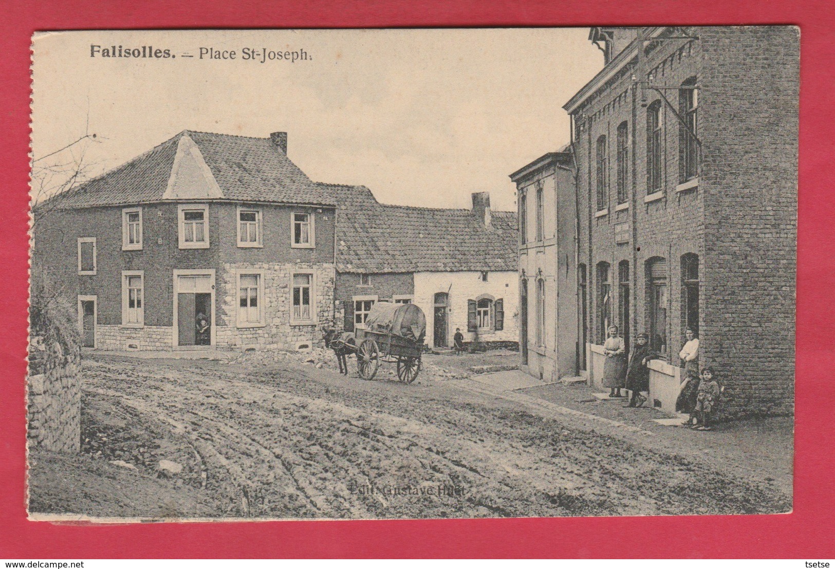 Falisolle - Place St.-Joseph ... Attelage  ( Voir Verso ) - Sambreville