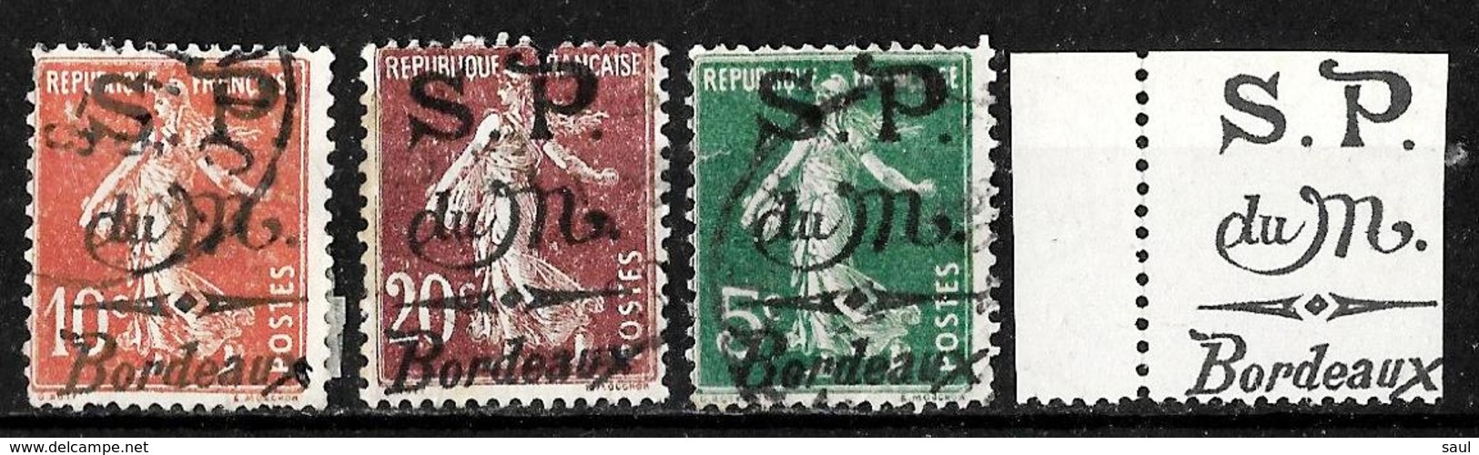 444 - FRANCE - 1916 -  MONTENEGRO OVERPRINT - TO CHECK - SOLD AS FORGERIES, FAUX FAKES - Collections (sans Albums)