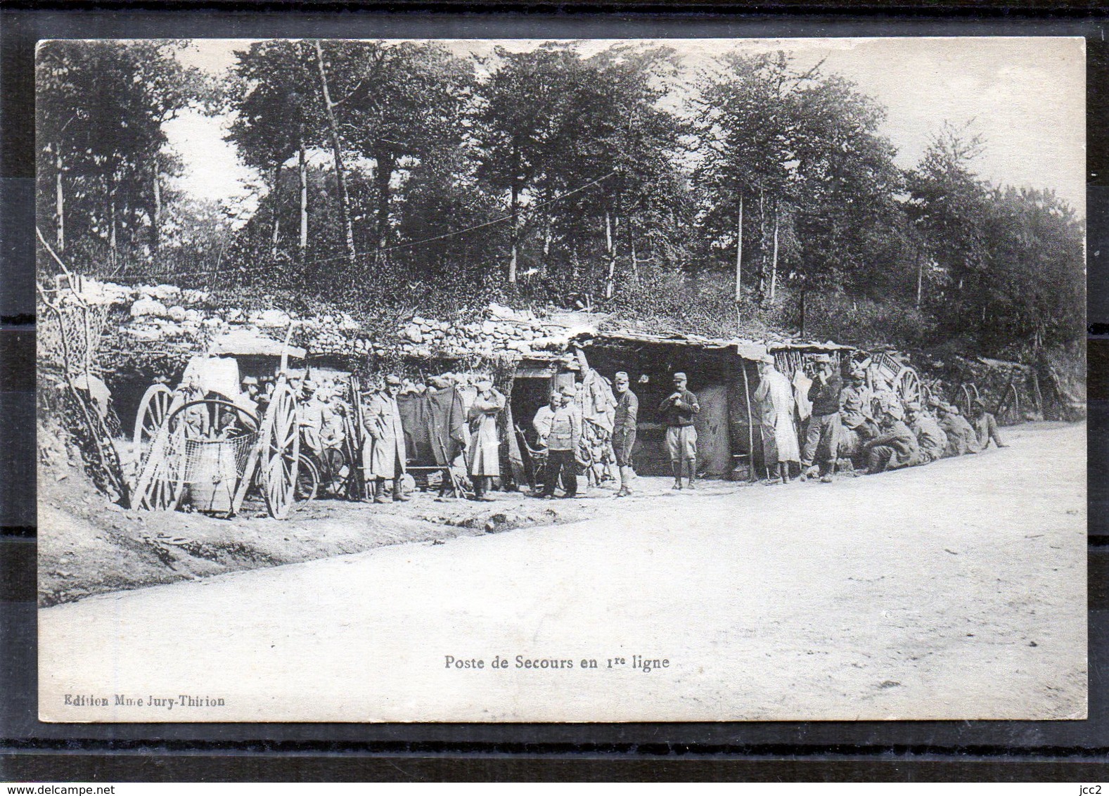 GUERRE 14/18 - Poste De Secours En1ere.ligne - Guerre 1914-18