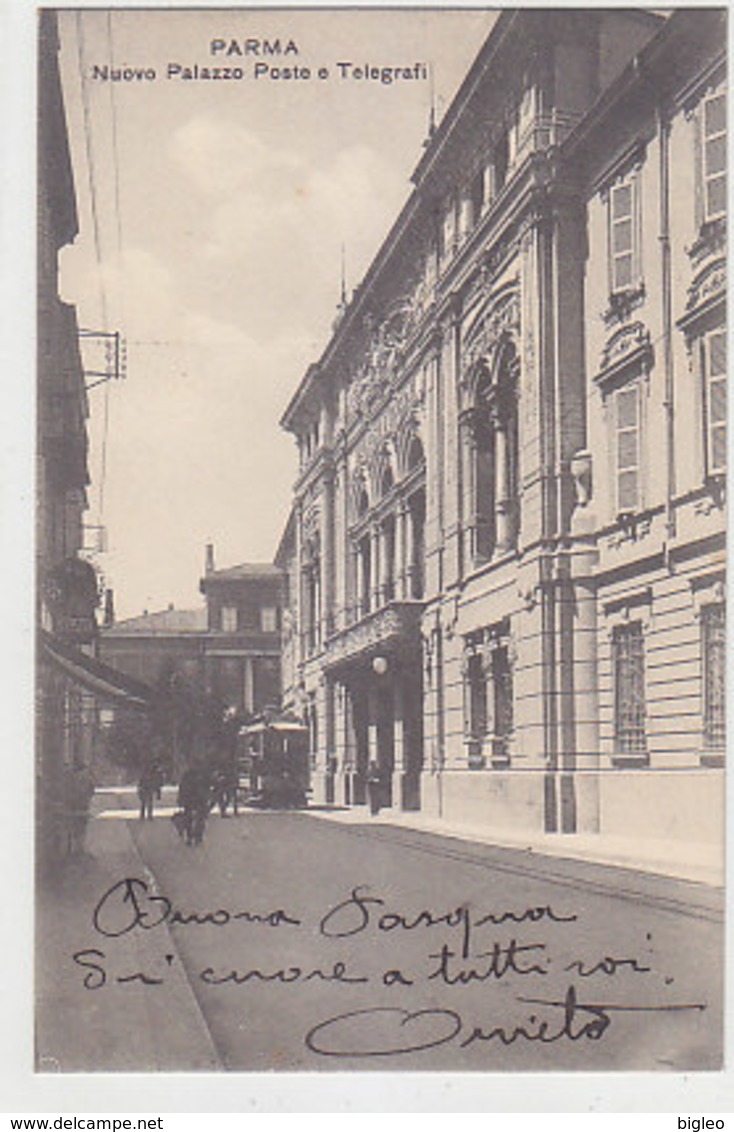 Parma - Poste E Telegrafo - Con Tram - 1911       (A-88-100622) - Parma